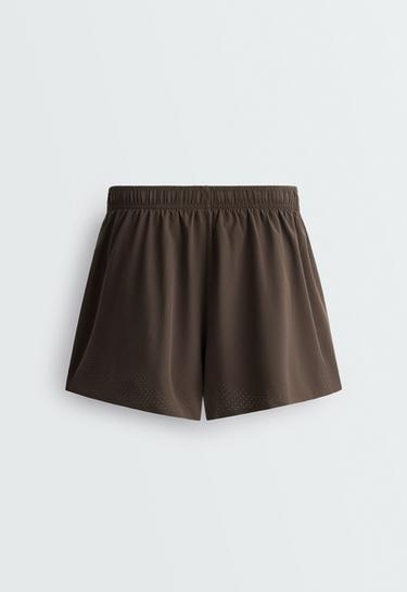 Technical Shorts Mid rise 7cm — BROWN 8