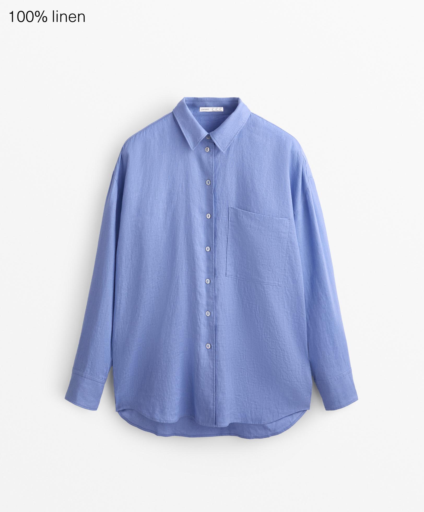 100% linen relaxed shirt 100% linen relaxed shirt