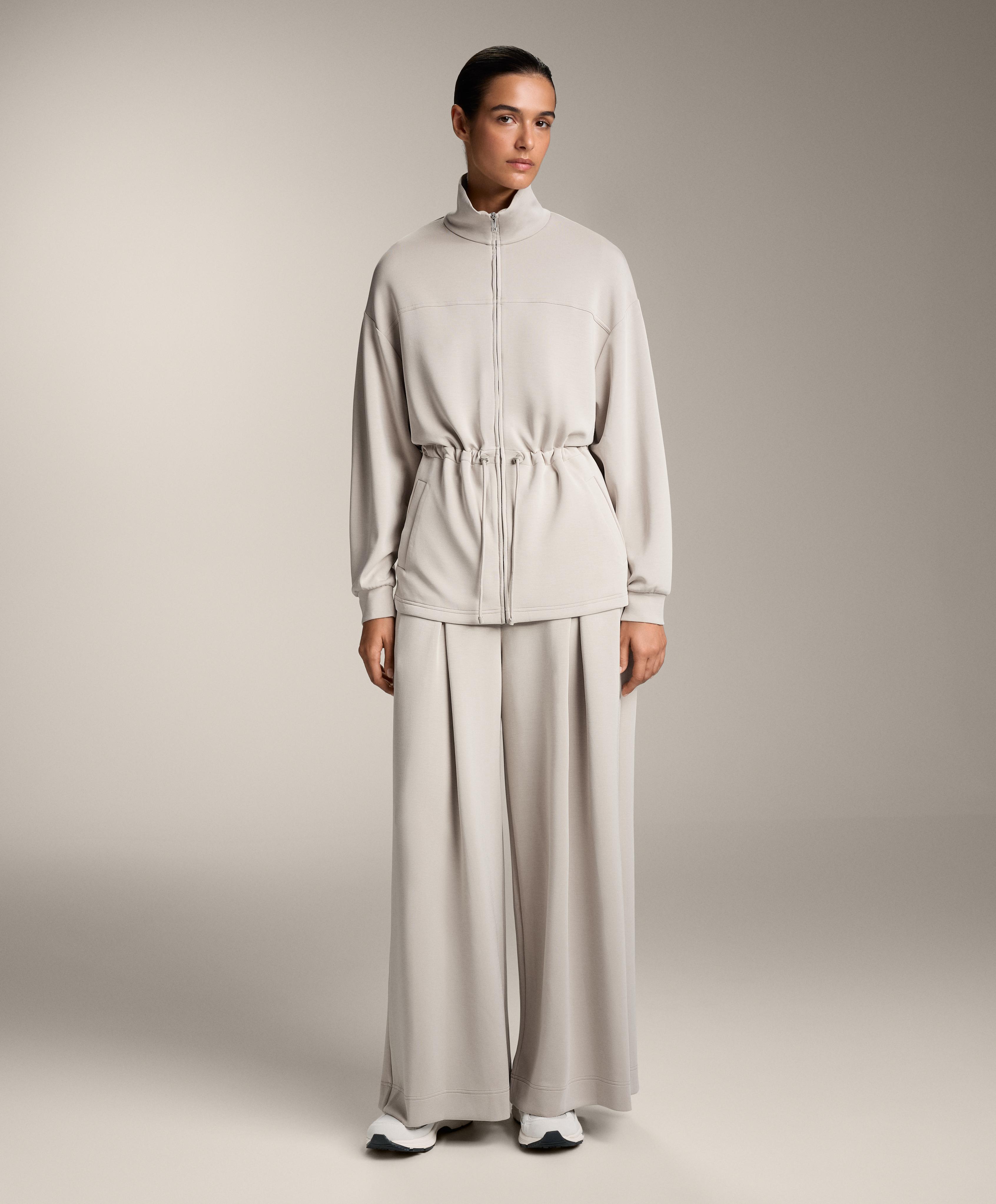 Veste longue à poches avec modal au toucher doux - Soldes