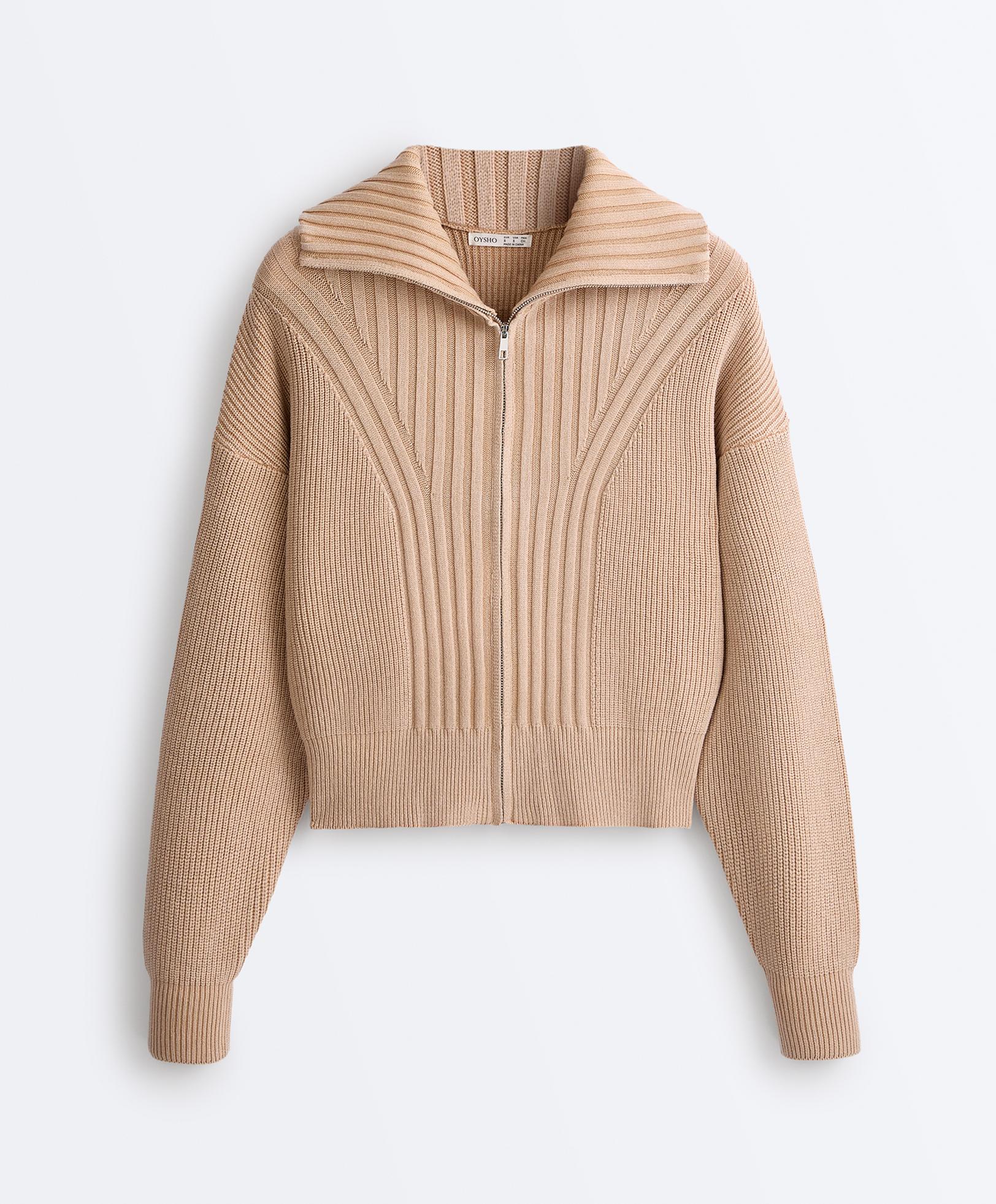 Ribbed knit jacket — PRALINE