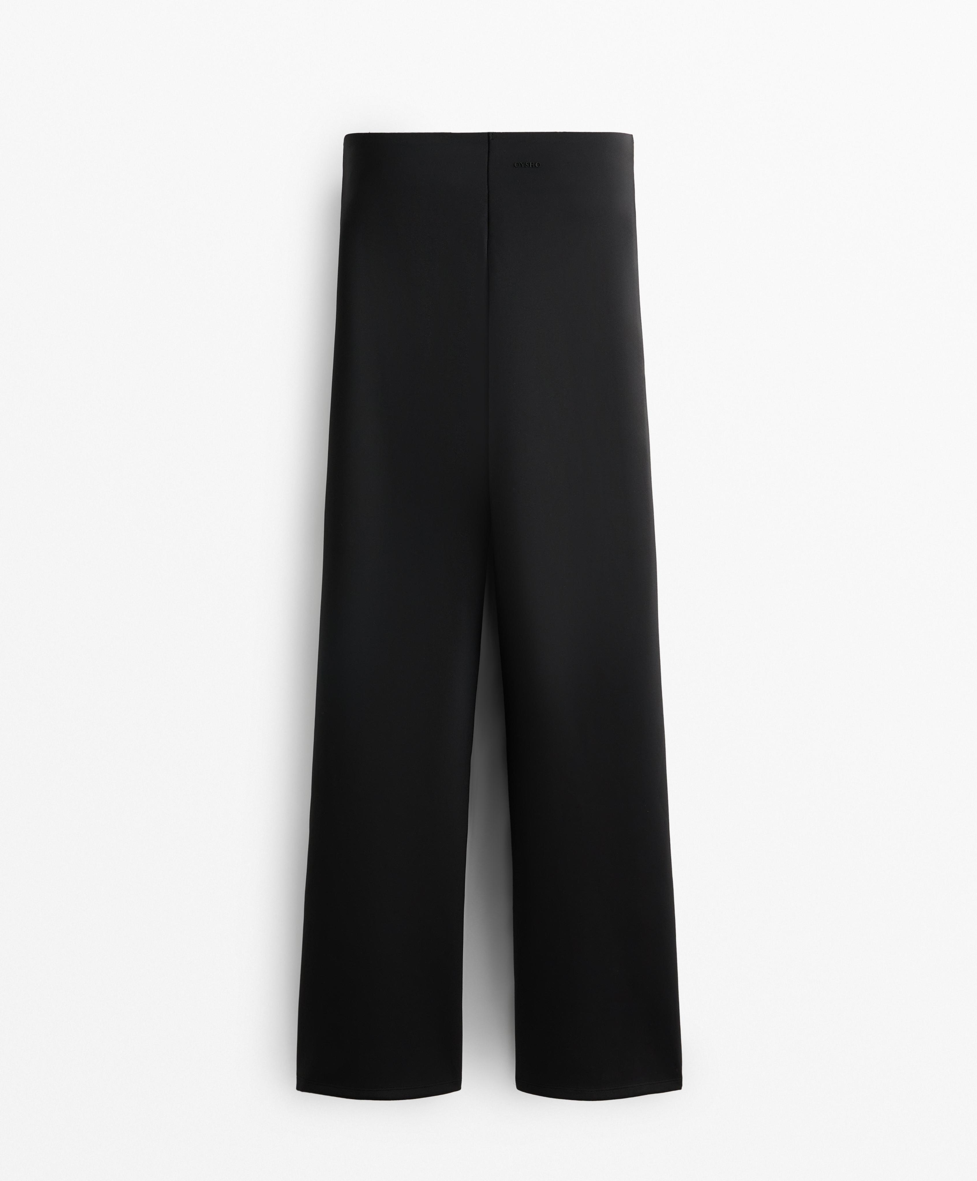 Pantalon droit effet néoprène Pantalon droit effet néoprène