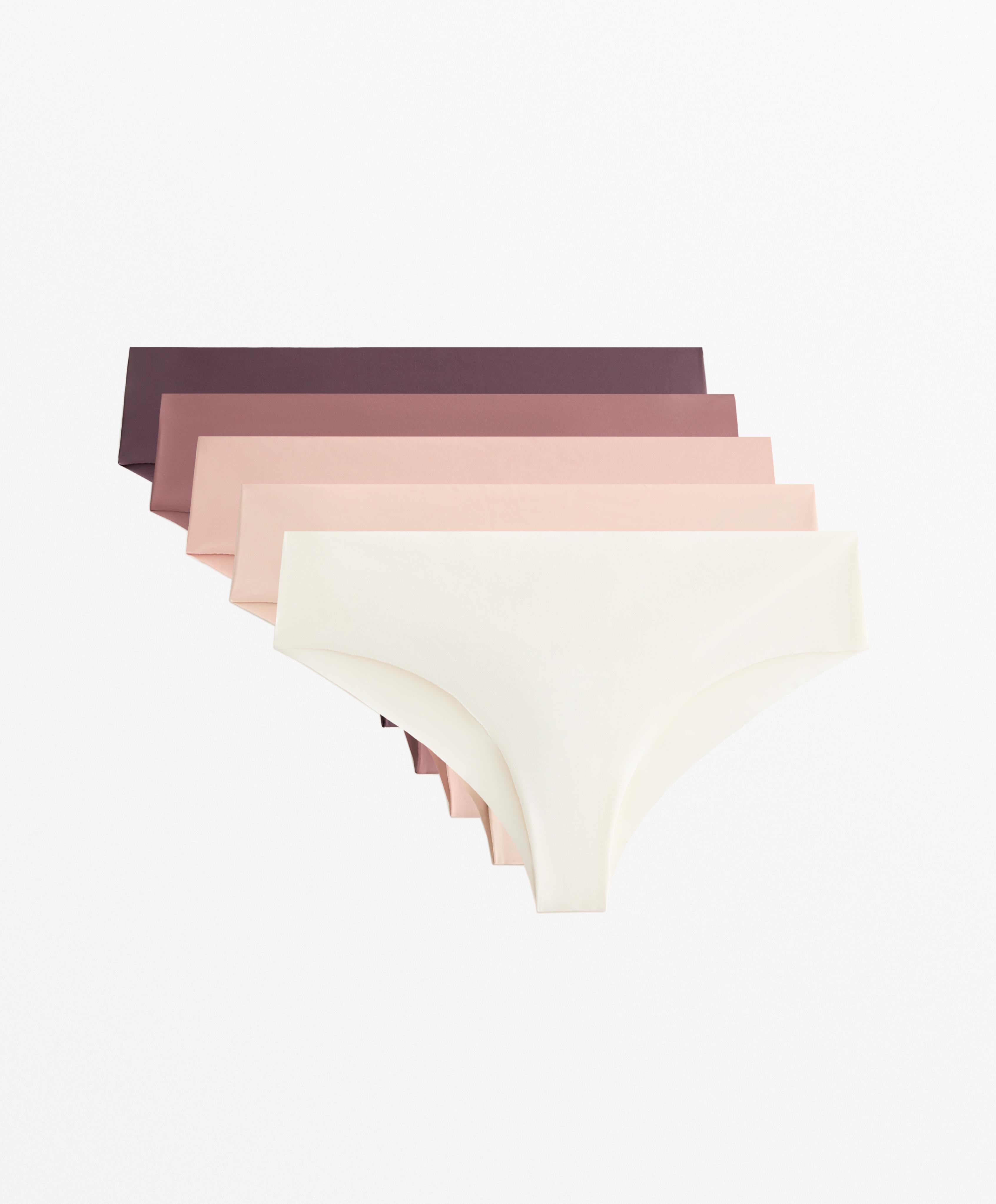 5 slips brésiliens cheeky en mélange de polyamide invisible 5 slips brésiliens cheeky en mélange de polyamide invisible