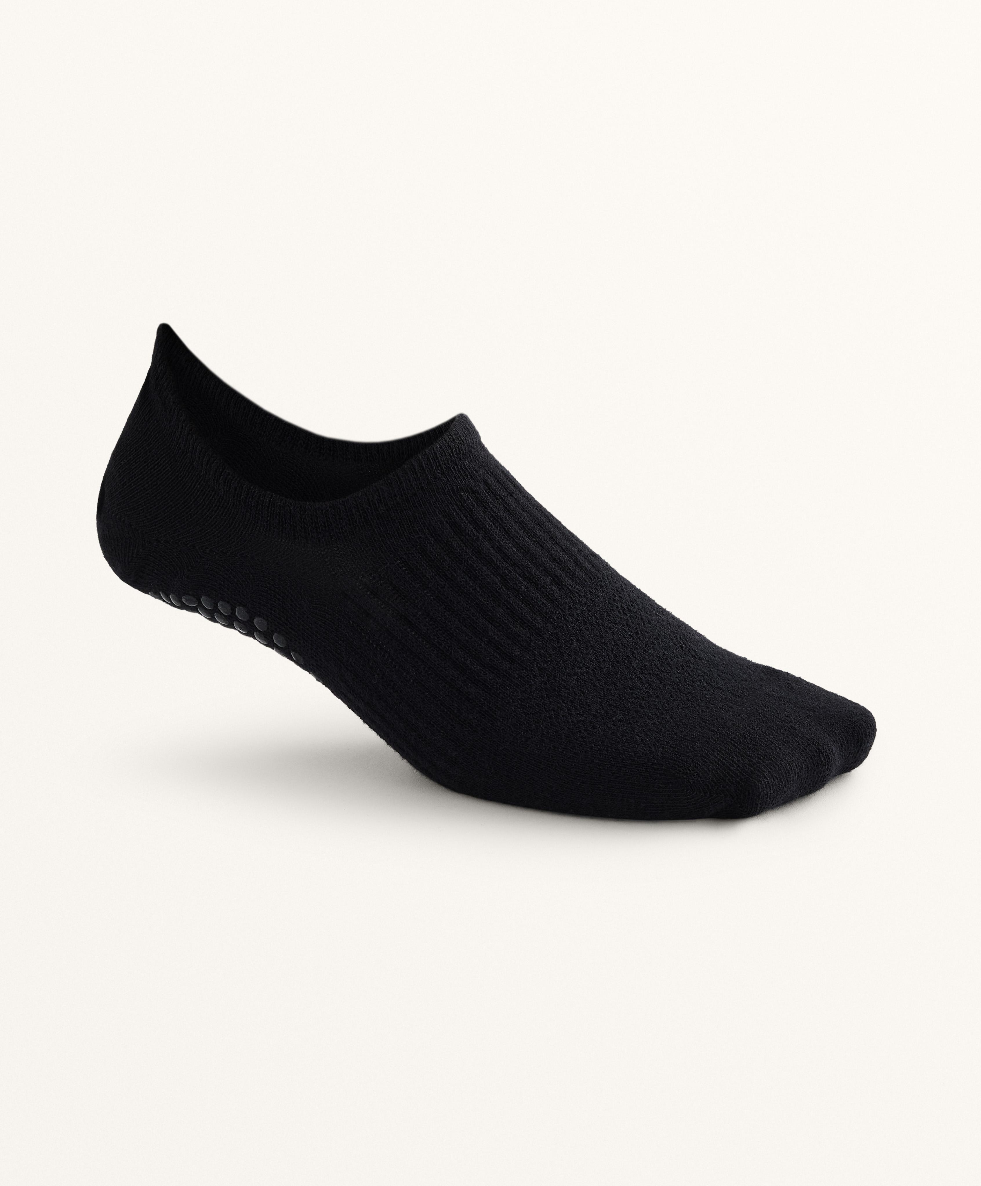2 paires de chaussettes de yoga et pilates en mélange de coton