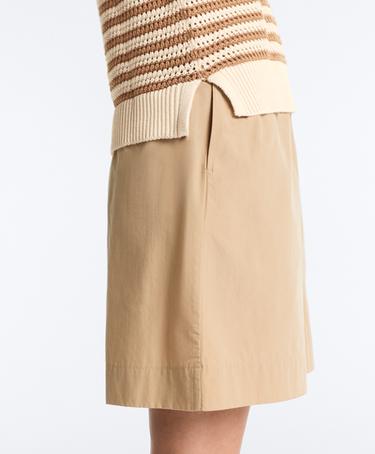 Striped V-neck knit vest — ECRU 4
