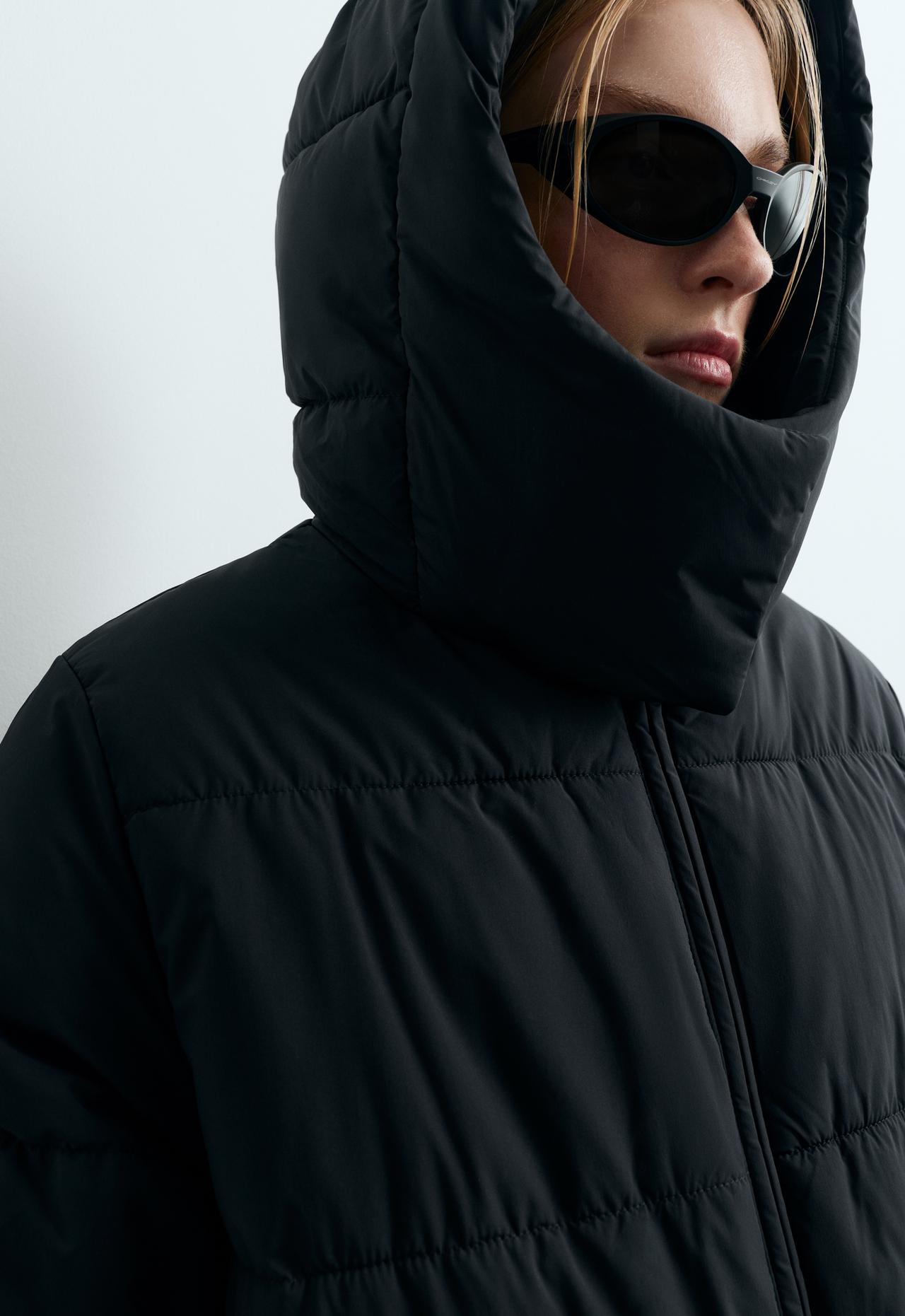 Water-repellent primaloft® padded jacket — BLACK
