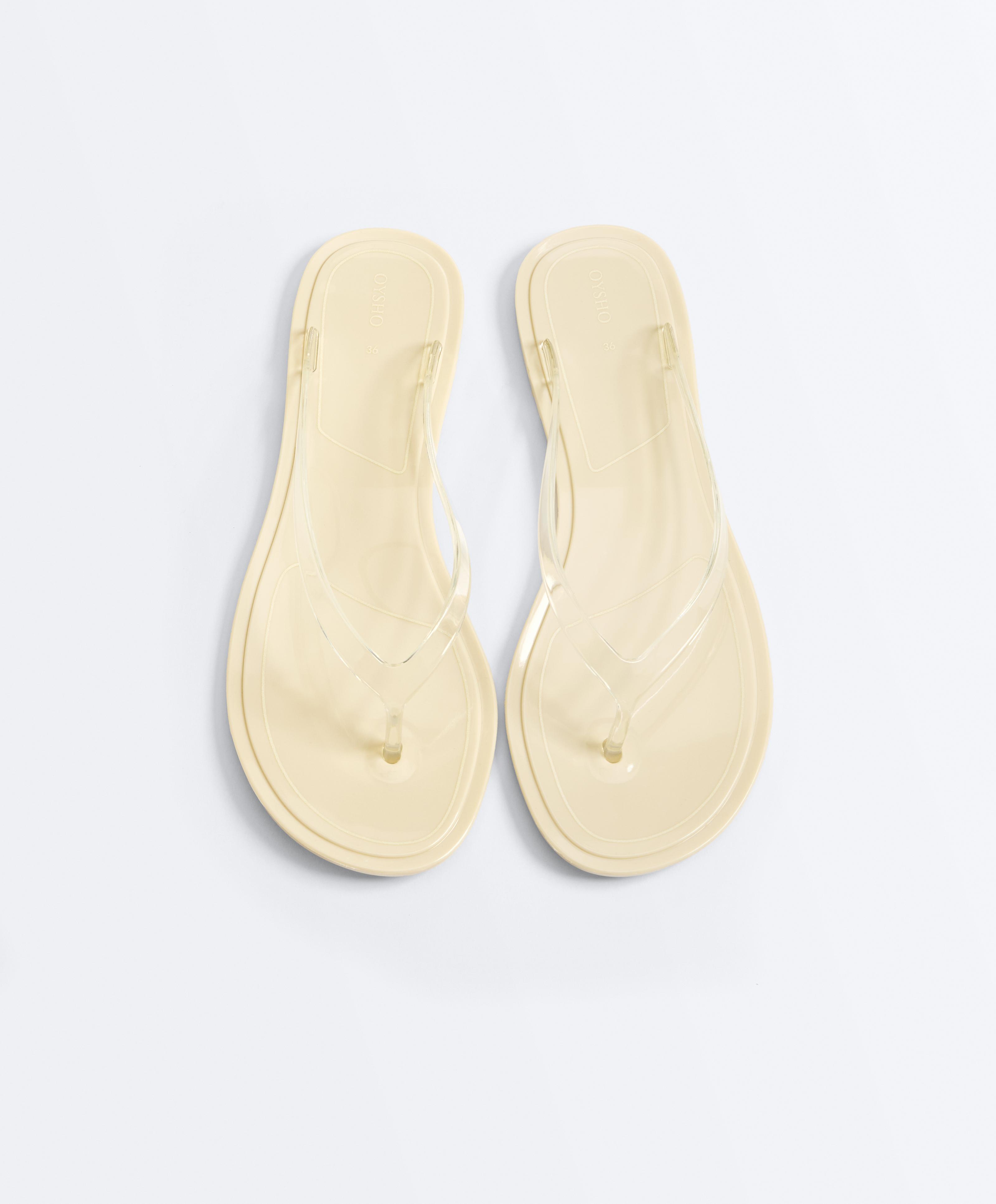 Translucent effect beachwear flip flops Translucent effect beachwear flip flops
