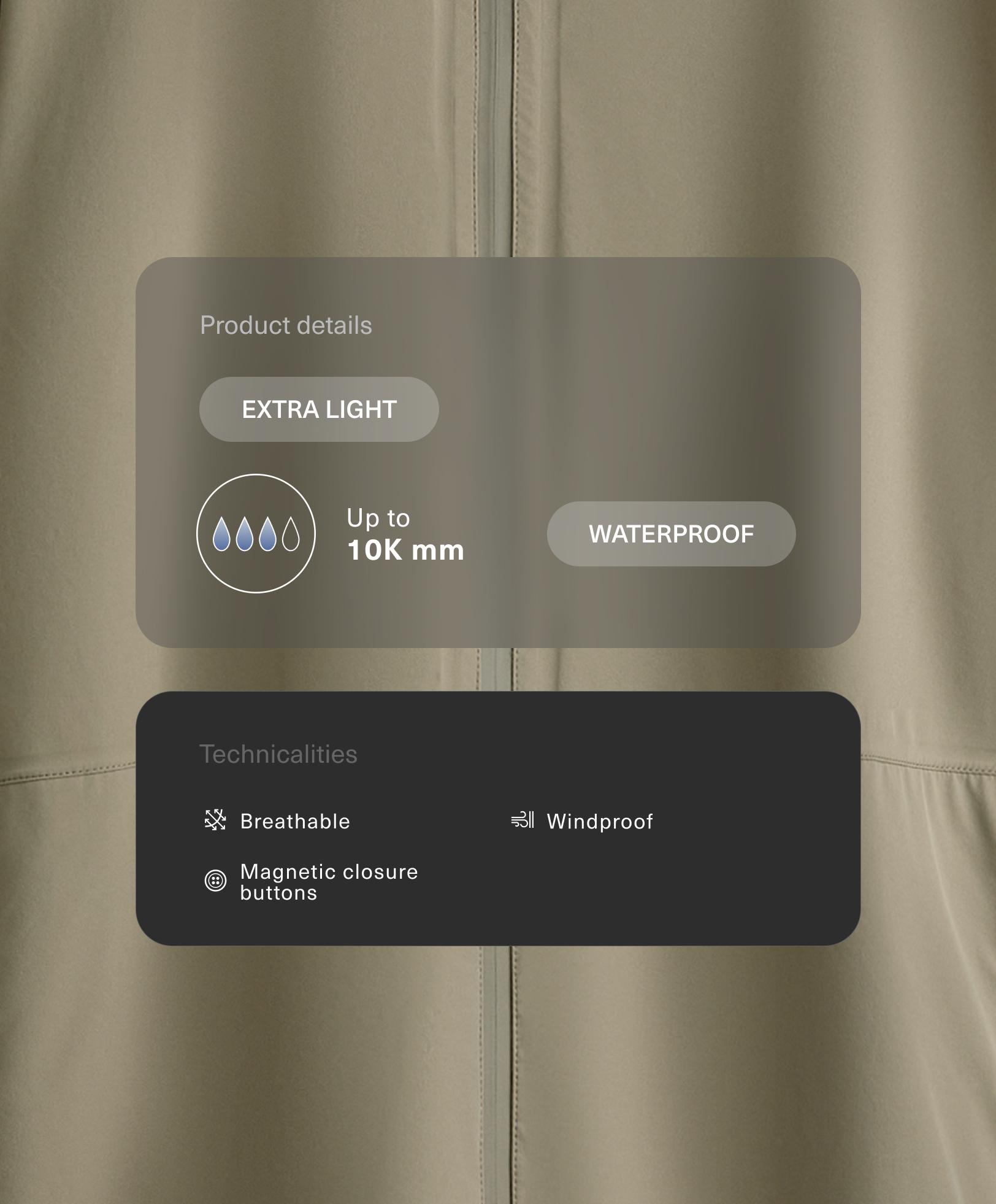 Long extra lightweight 10k waterproof jacket - Sale