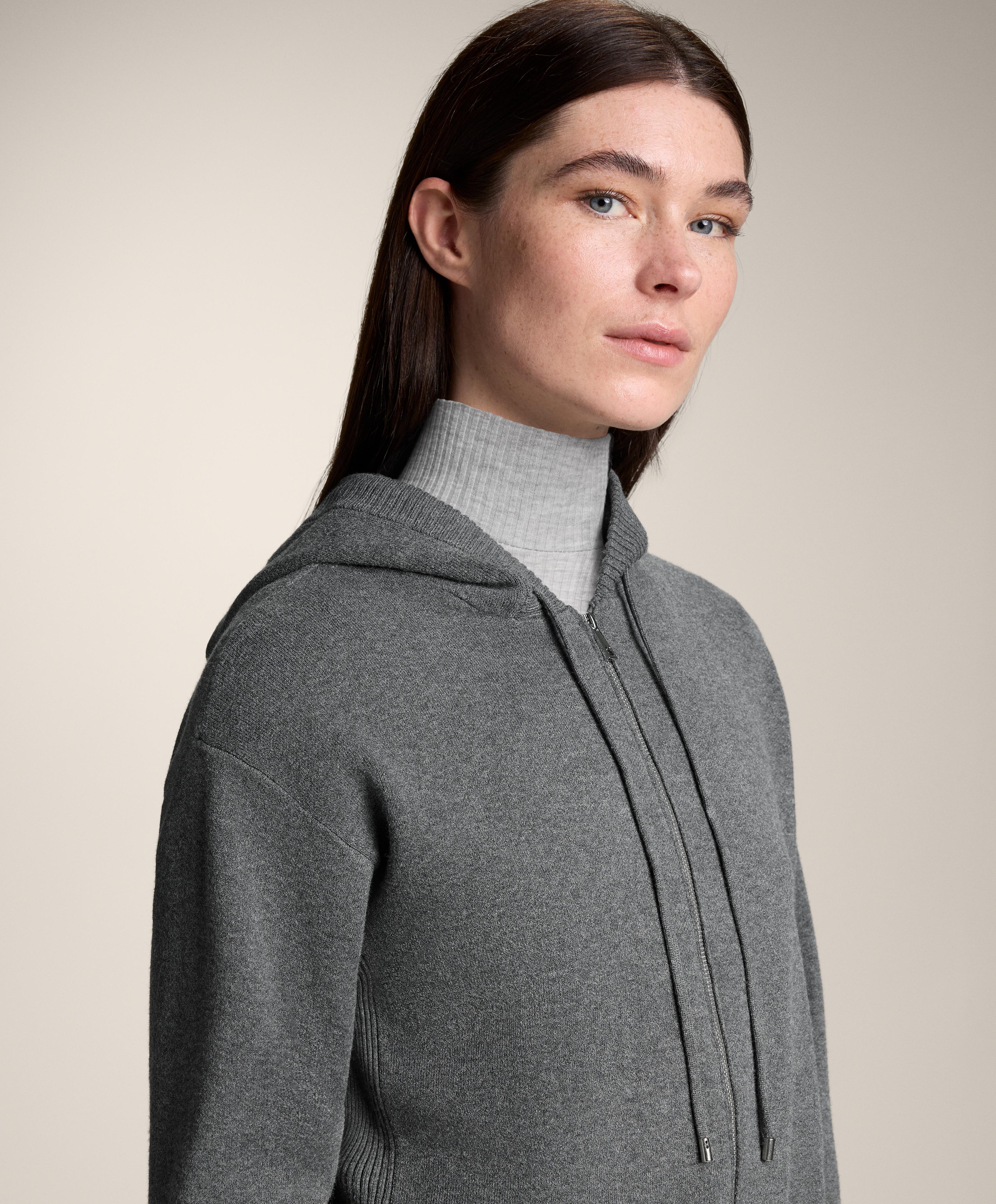 Hooded knit jacket Hooded knit jacket