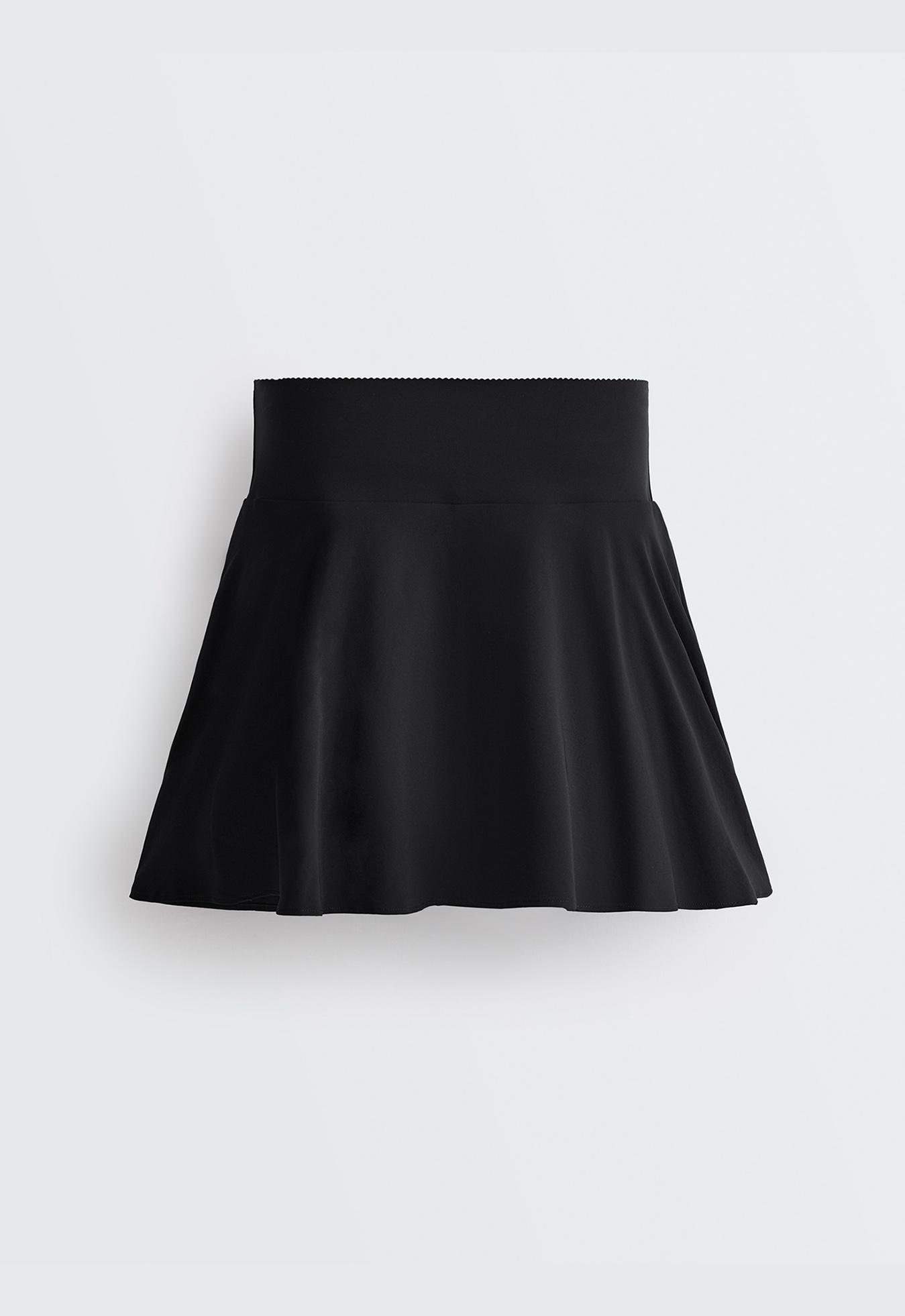 High rise Compressive skirt — BLACK