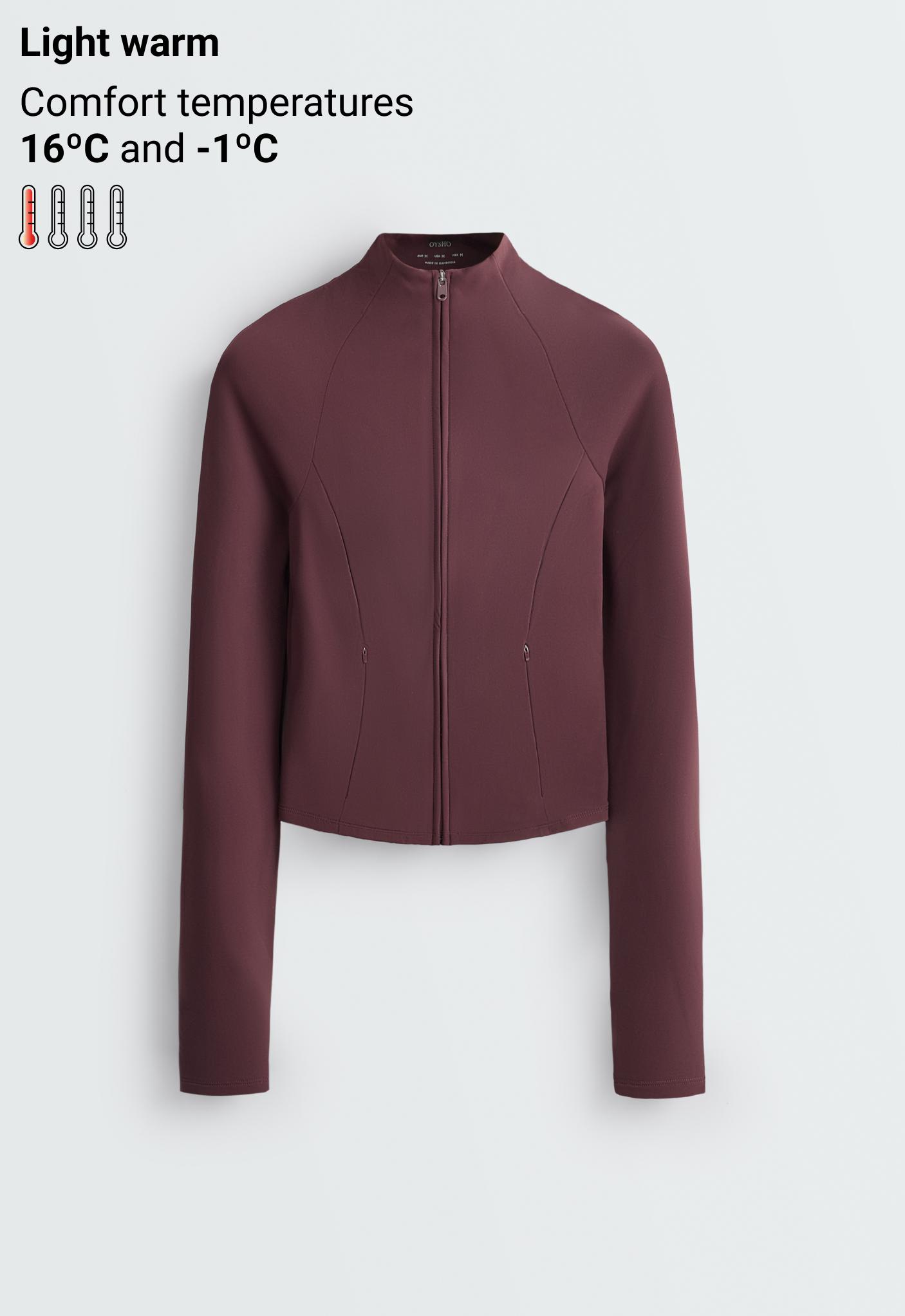 Light warm technical jacket — PLUM