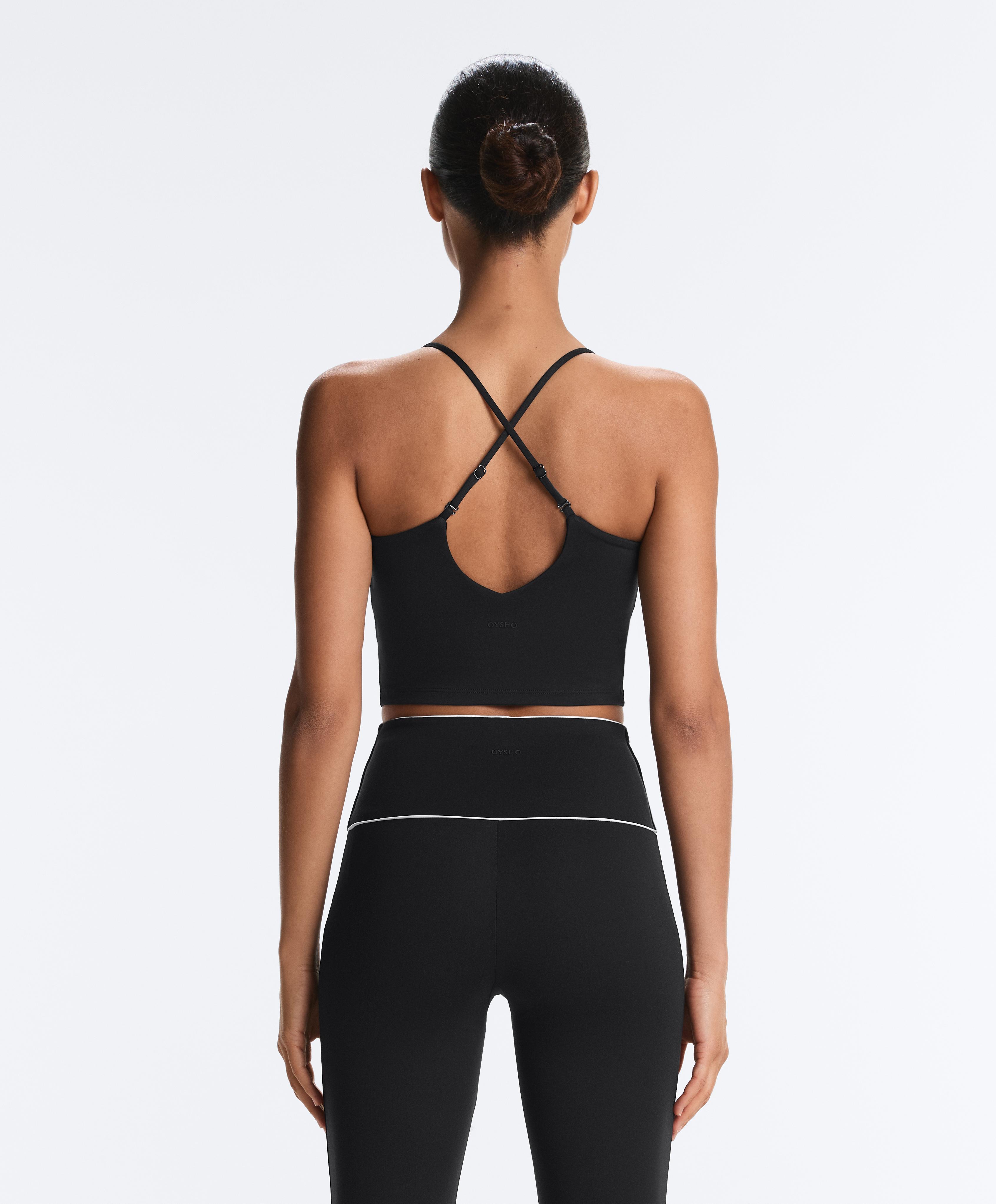 Comfortlux tank top with adjustable straps — BLACK