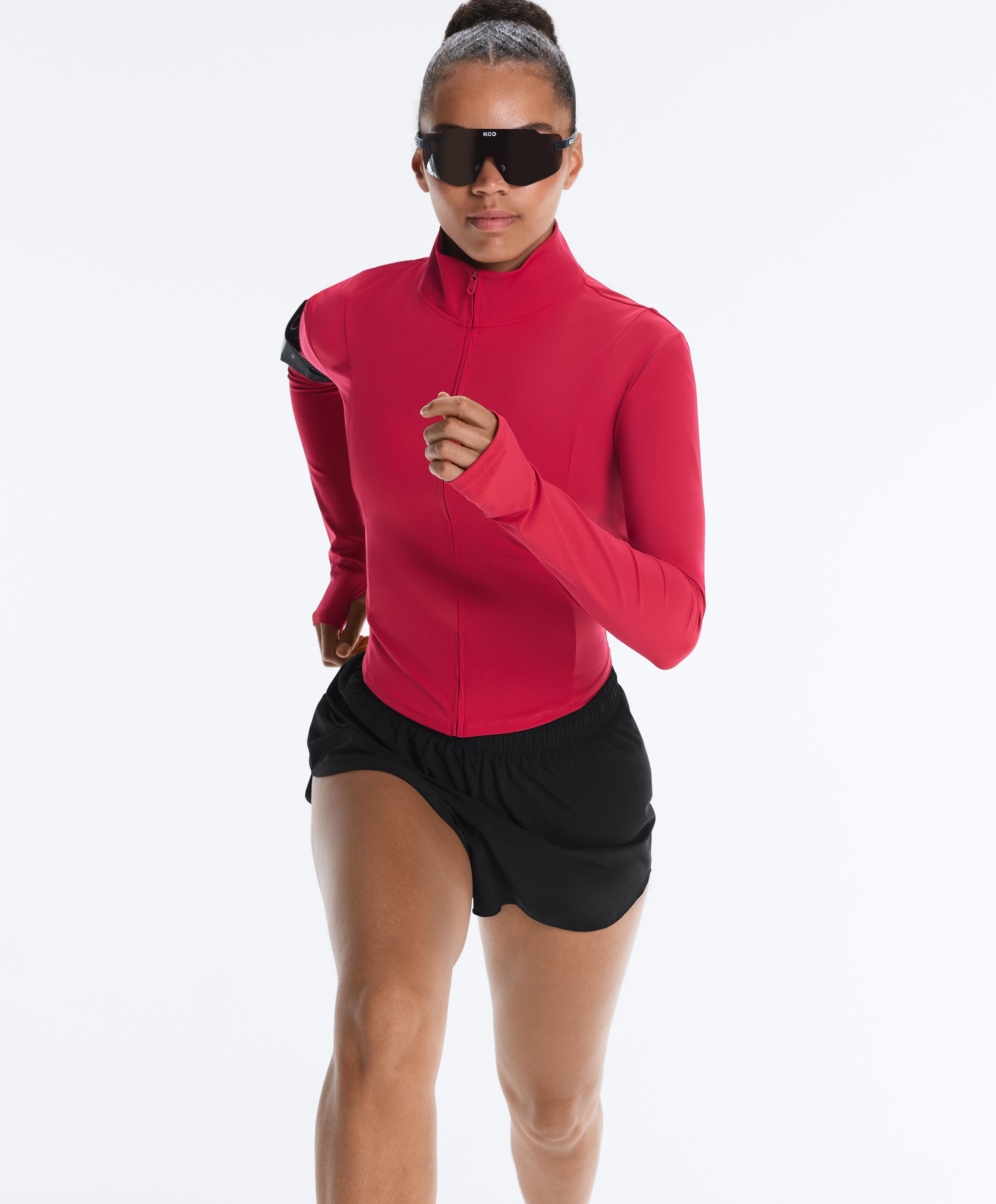 Short Light Touch technical jacket — RED