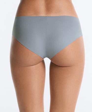 5 laser-cut polyamide blend hipster briefs — STEEL BLUE 4