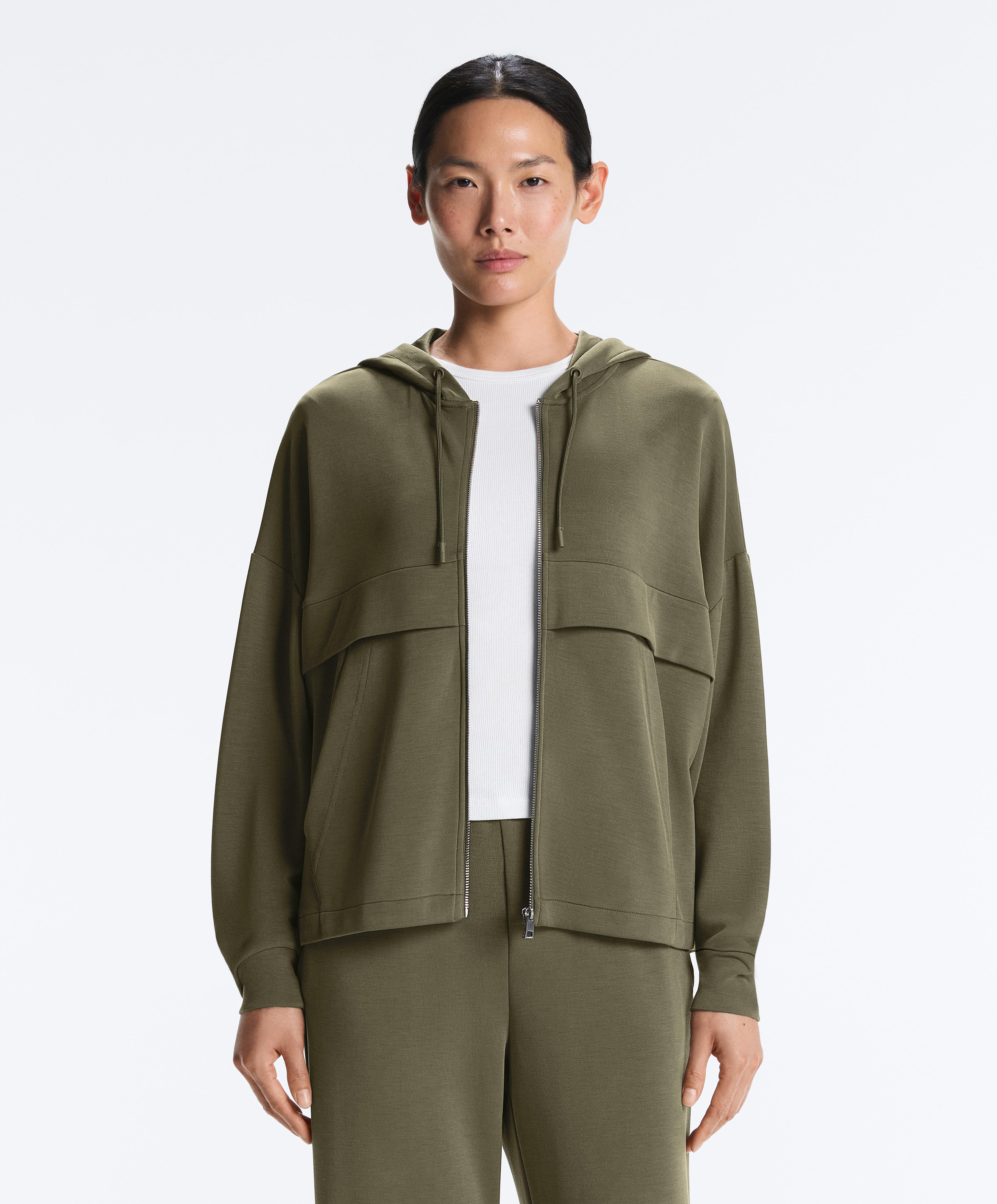 Sudadera con modal tacto suave zipper