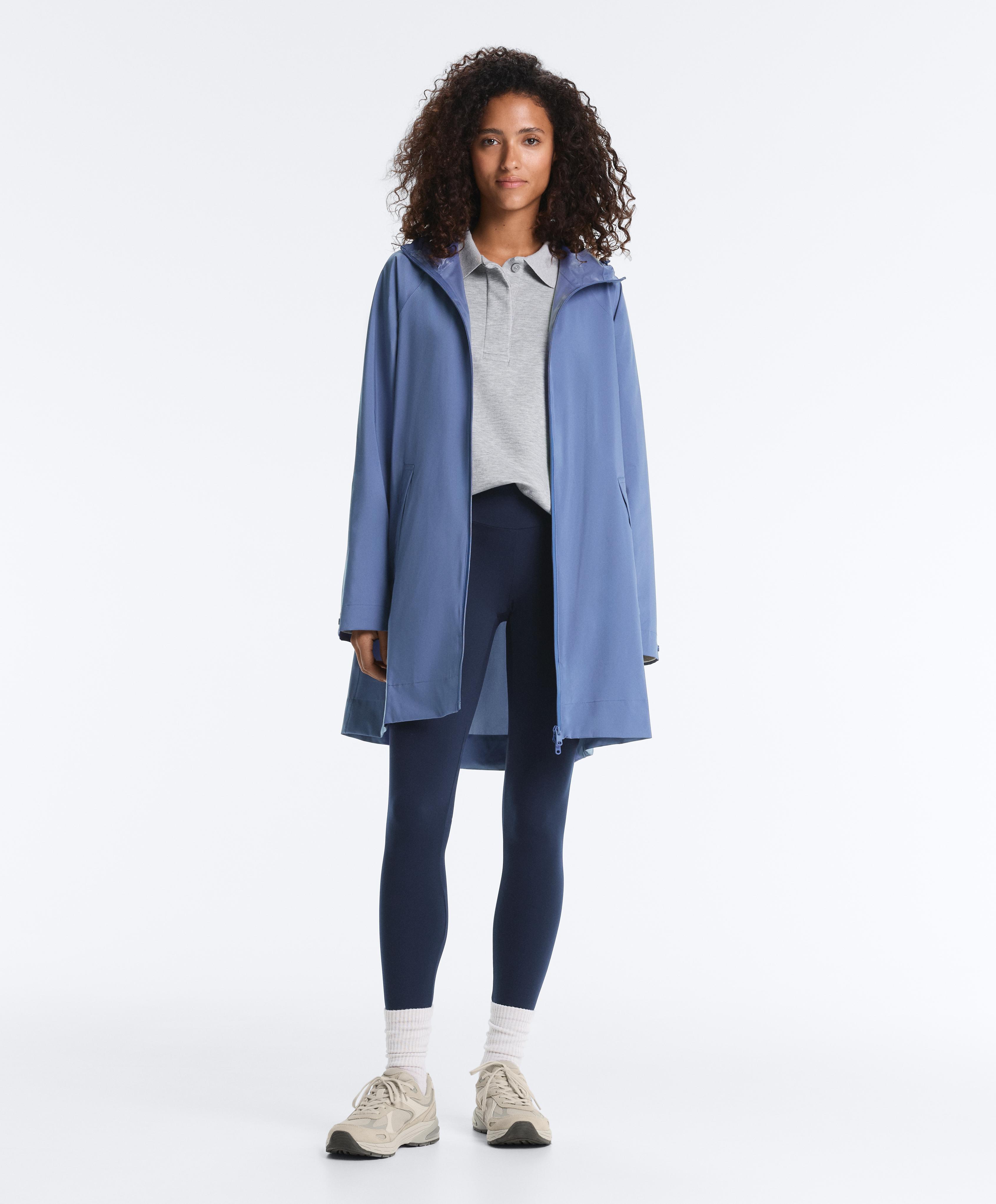 Packable super extra lightweight 10k waterproof jacket — BRIGHT GREY-BLUE