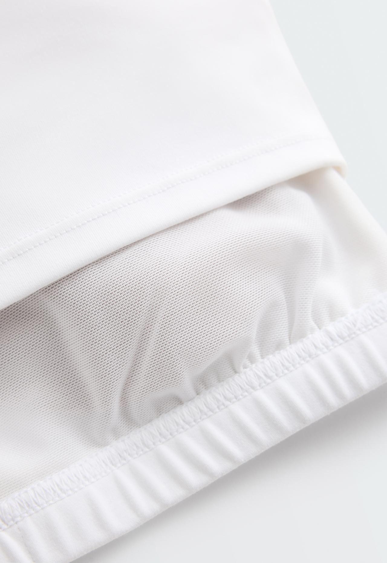 Comfortlux strap tank top with cups — WHITE