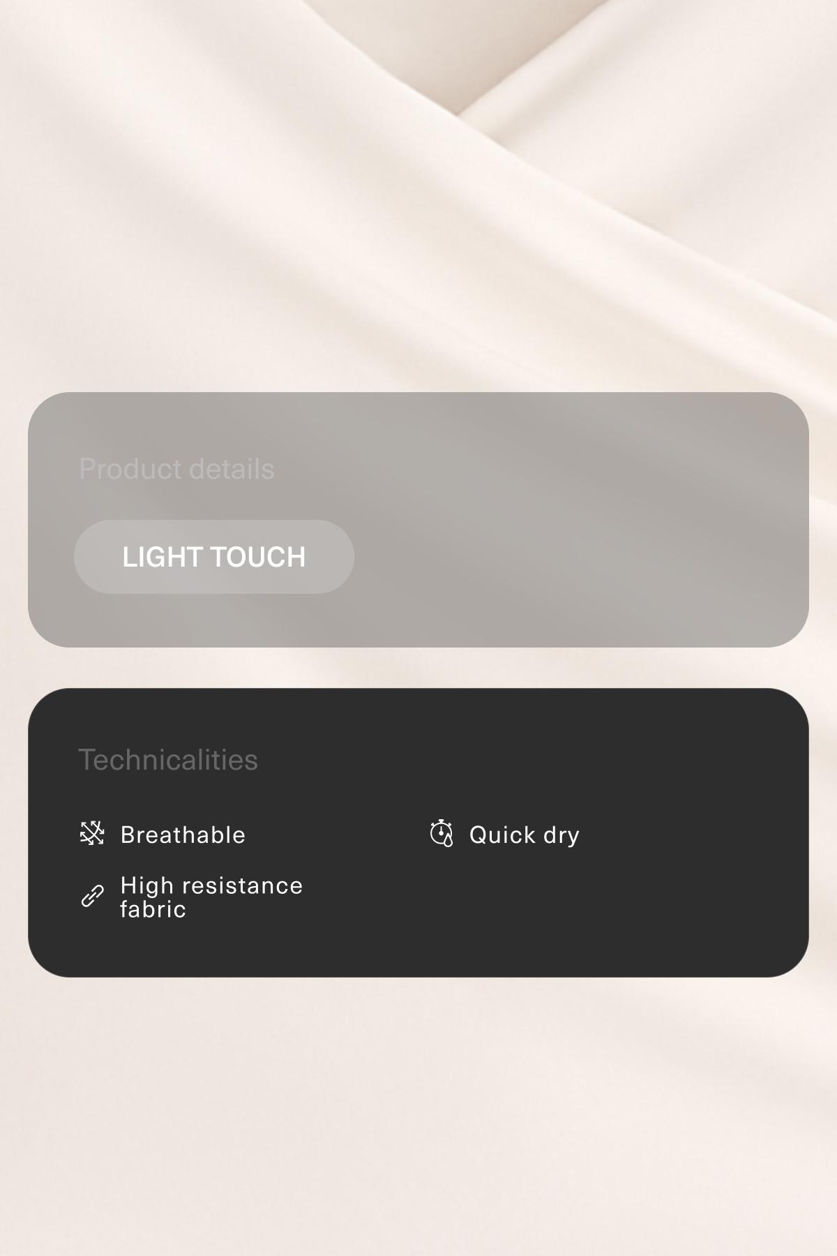 Light Touch long-sleeved T-shirt — PALE ECRU