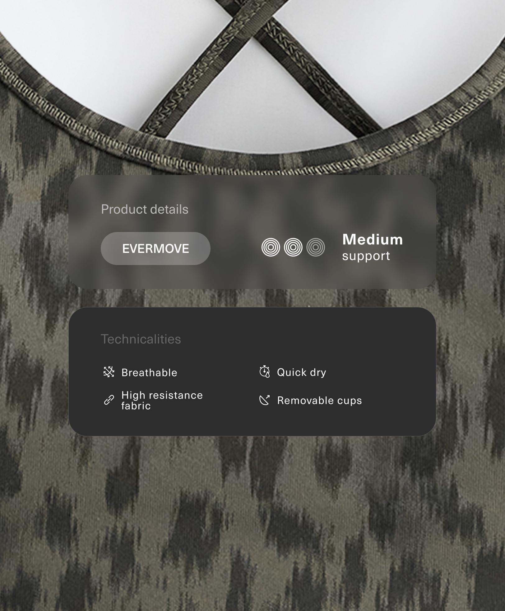 Спортивный бюстгальтер Evermove, средняя поддержка