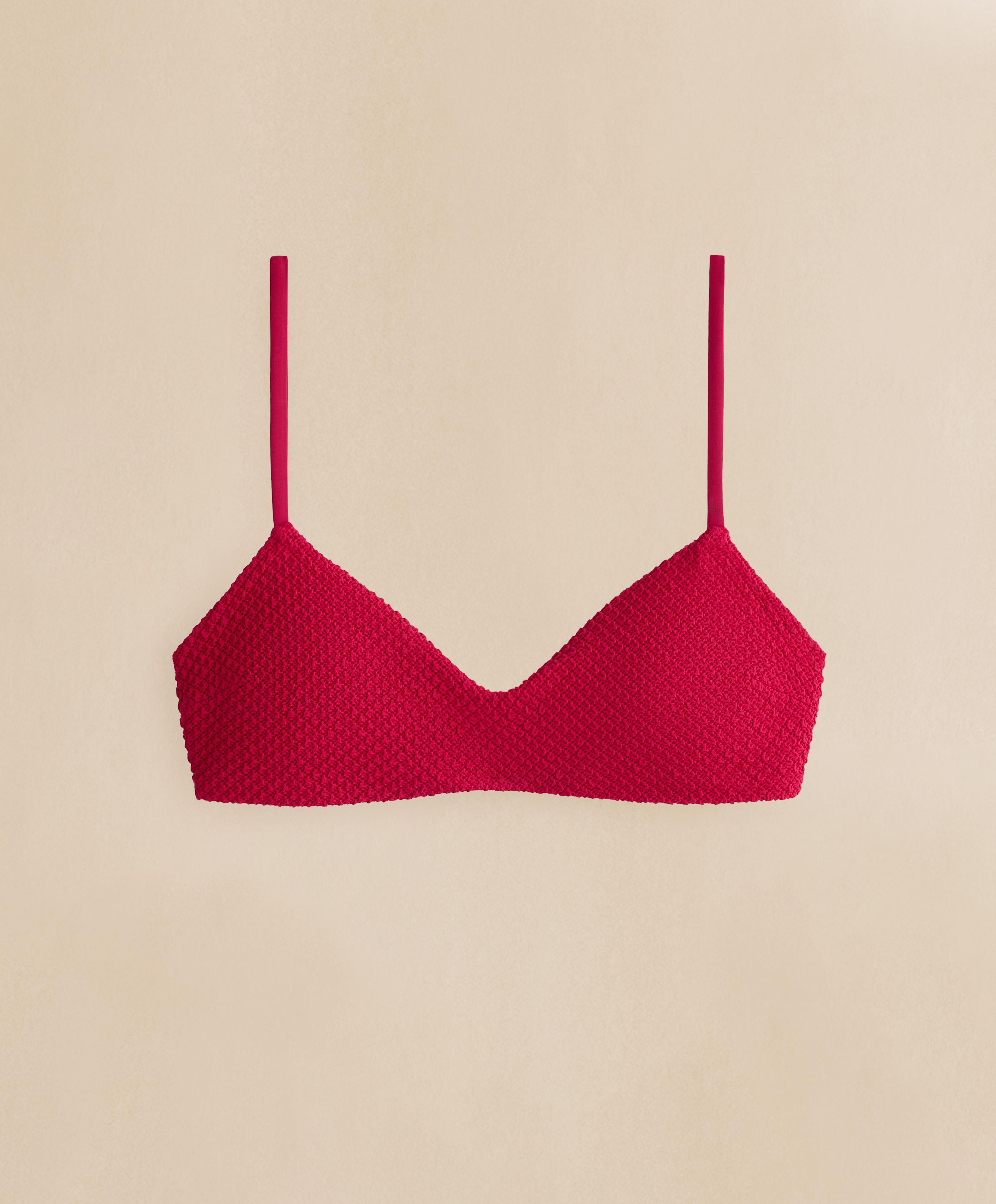 Waffle texture bikini top