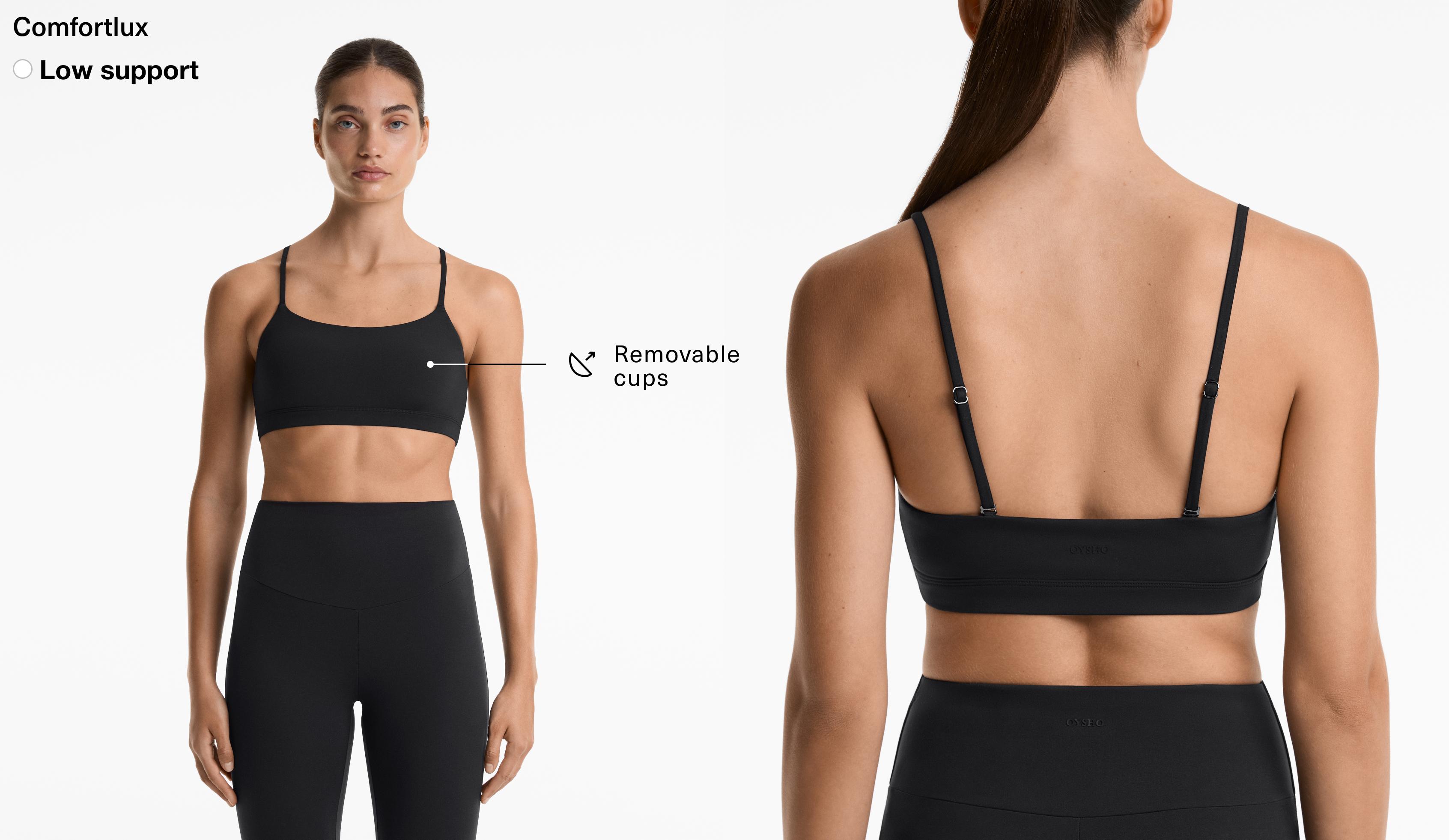Brassière sport Comfortlux à faible maintien et bretelles croisées
