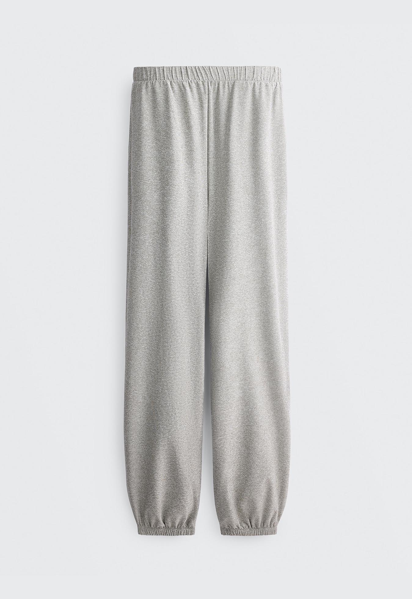 Comfortlux heathered joggers — GREY MELANGE