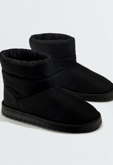 Water-repellent nylon ankle boot — BLACK 7