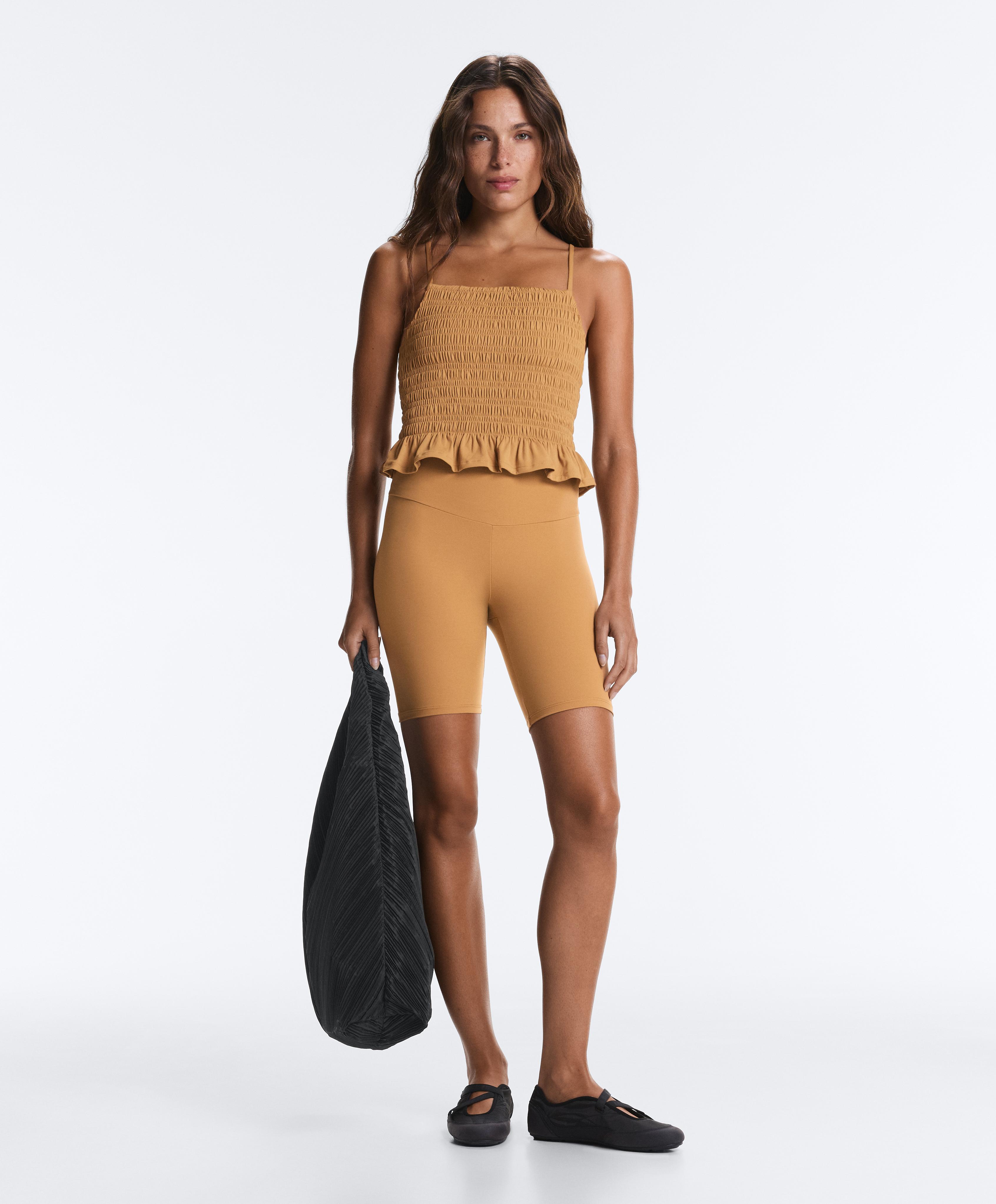Comfortlux smock tank top — MUSTARD