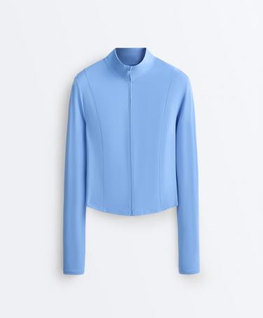 Short Light Touch technical jacket — PALE LAVENDER BLUE 9