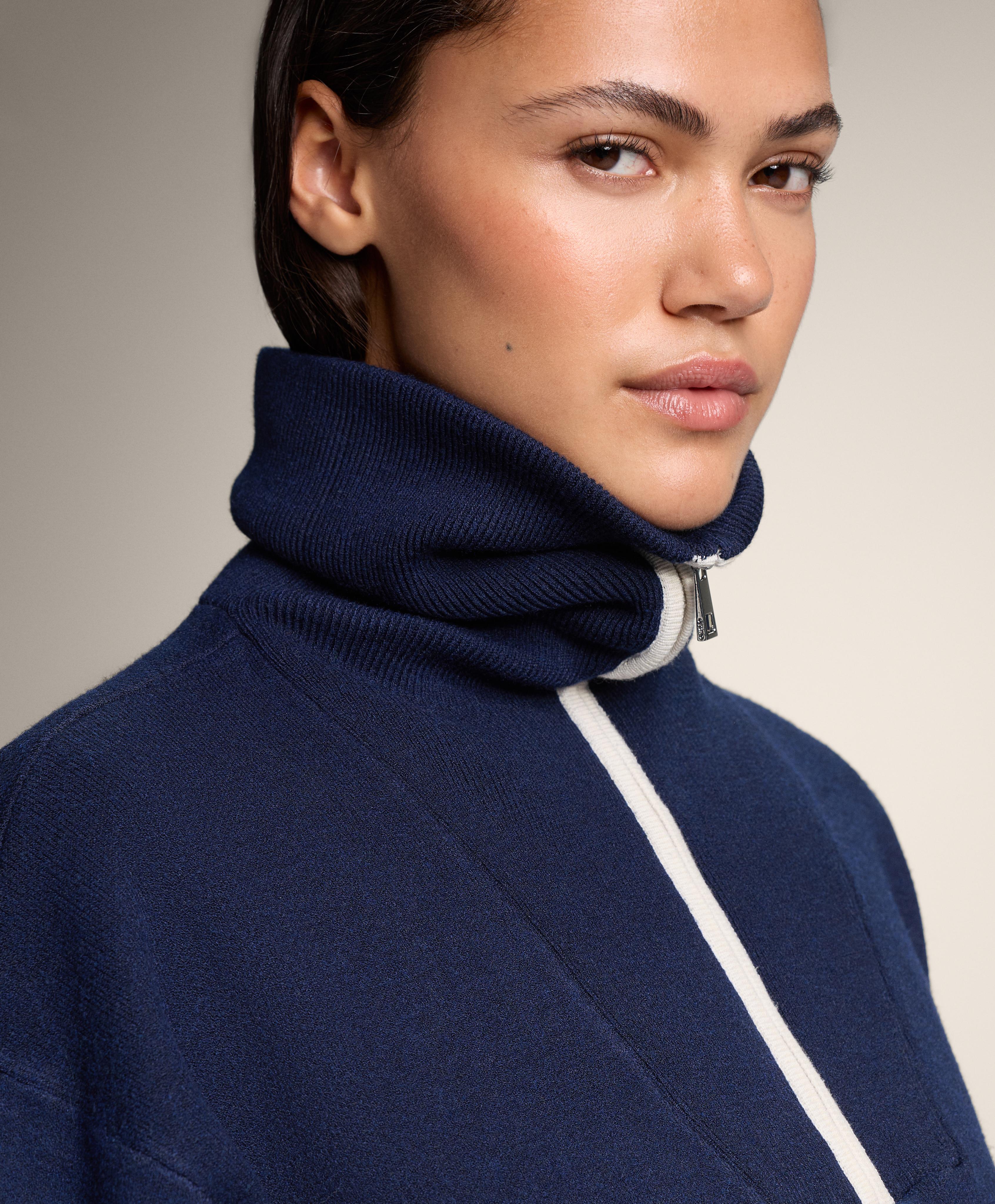 Half-zip high-neck jumper - Sale