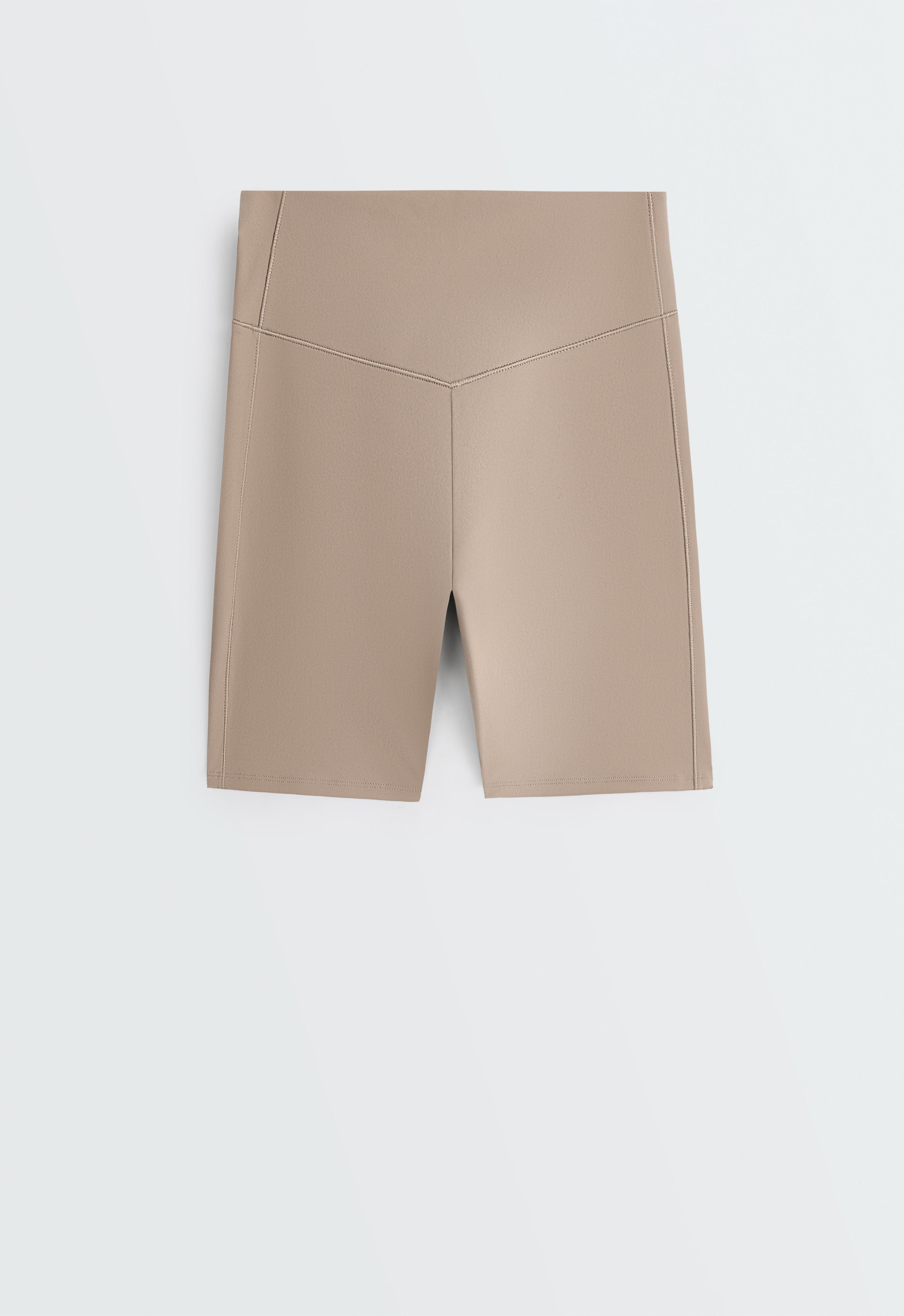 Evermove high-rise 20cm cycle leggings — PINK-BEIGE