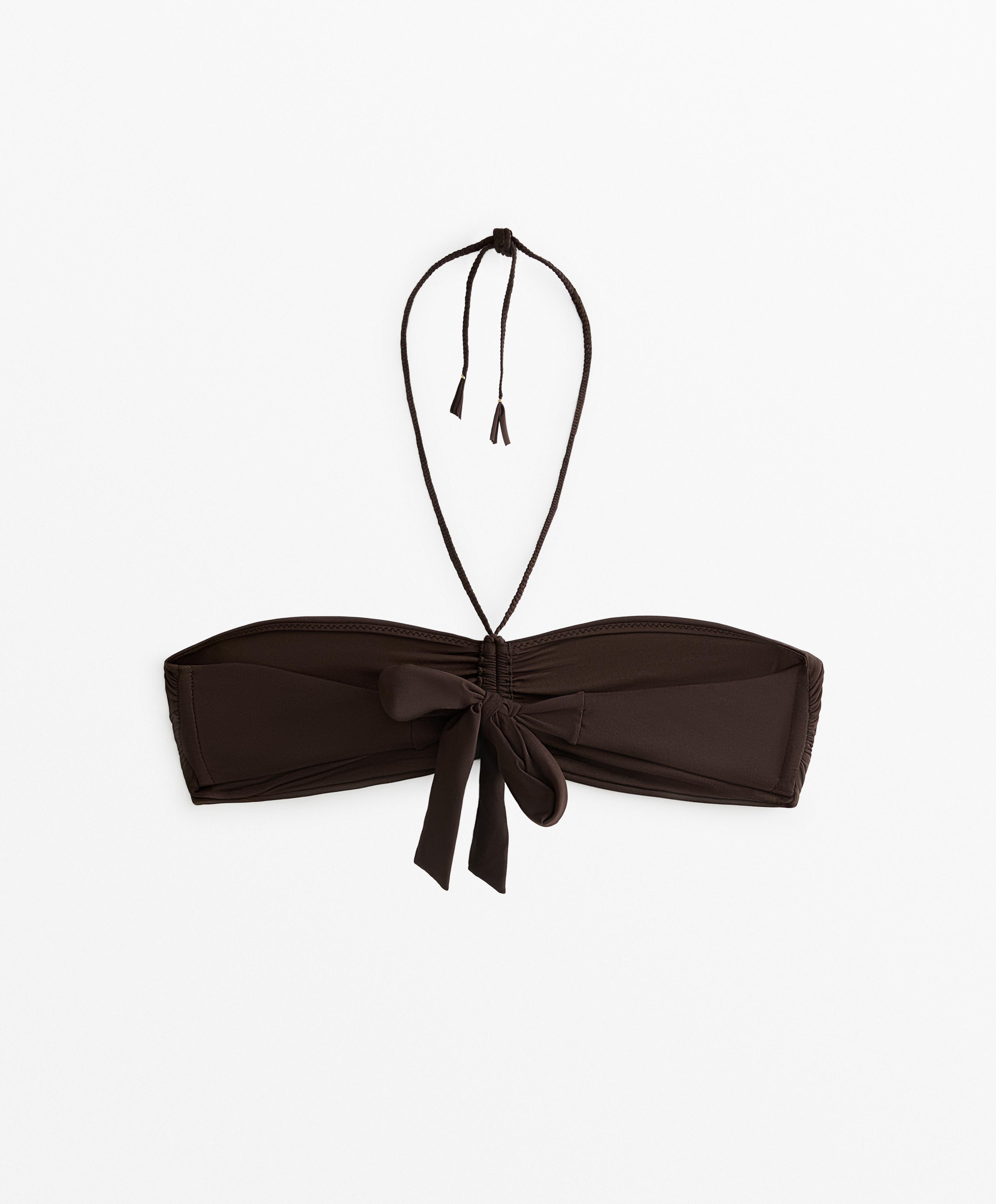 Braid bandeau bikini top