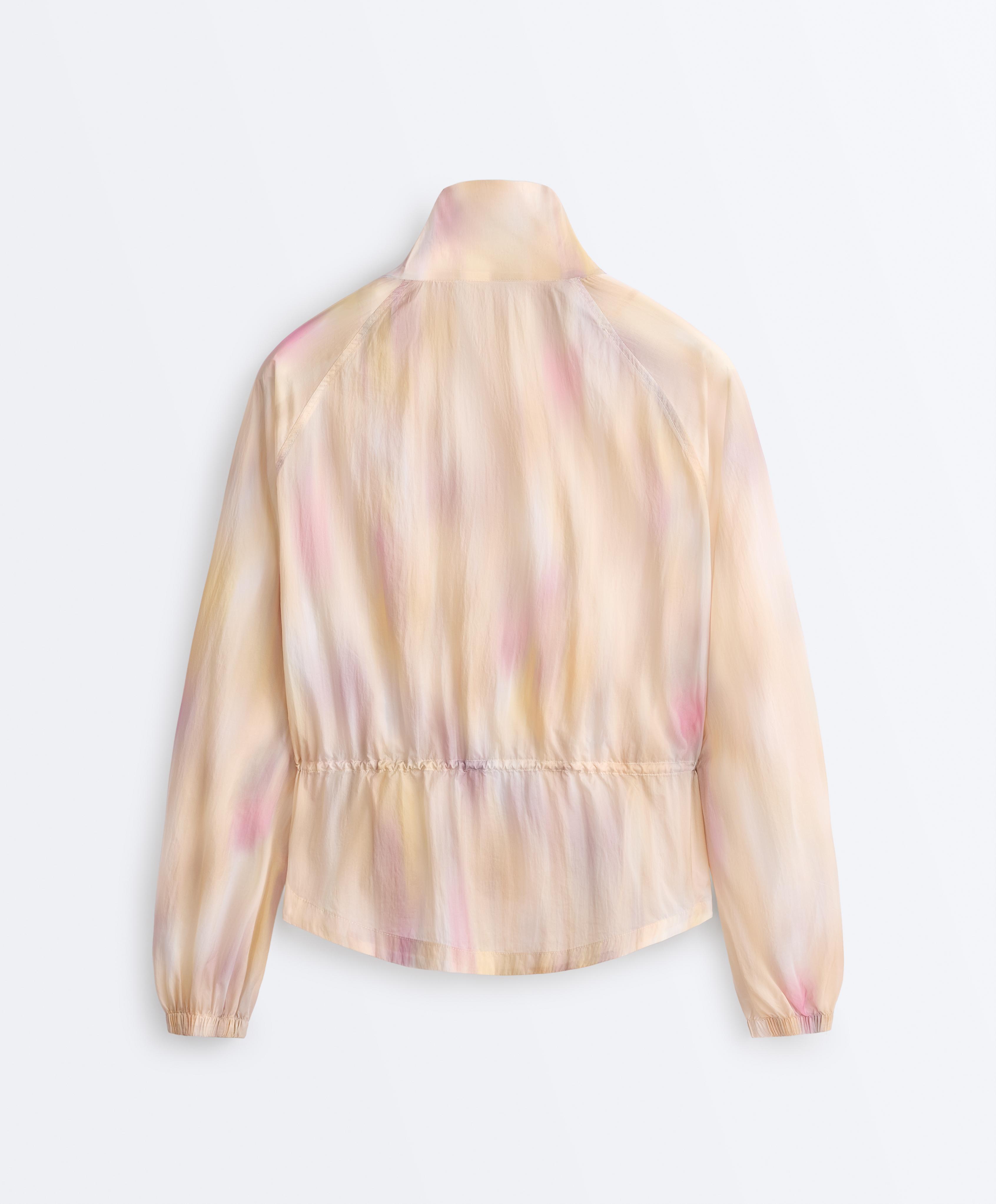 Tie-dye track jacket — BUTTER YELLOW