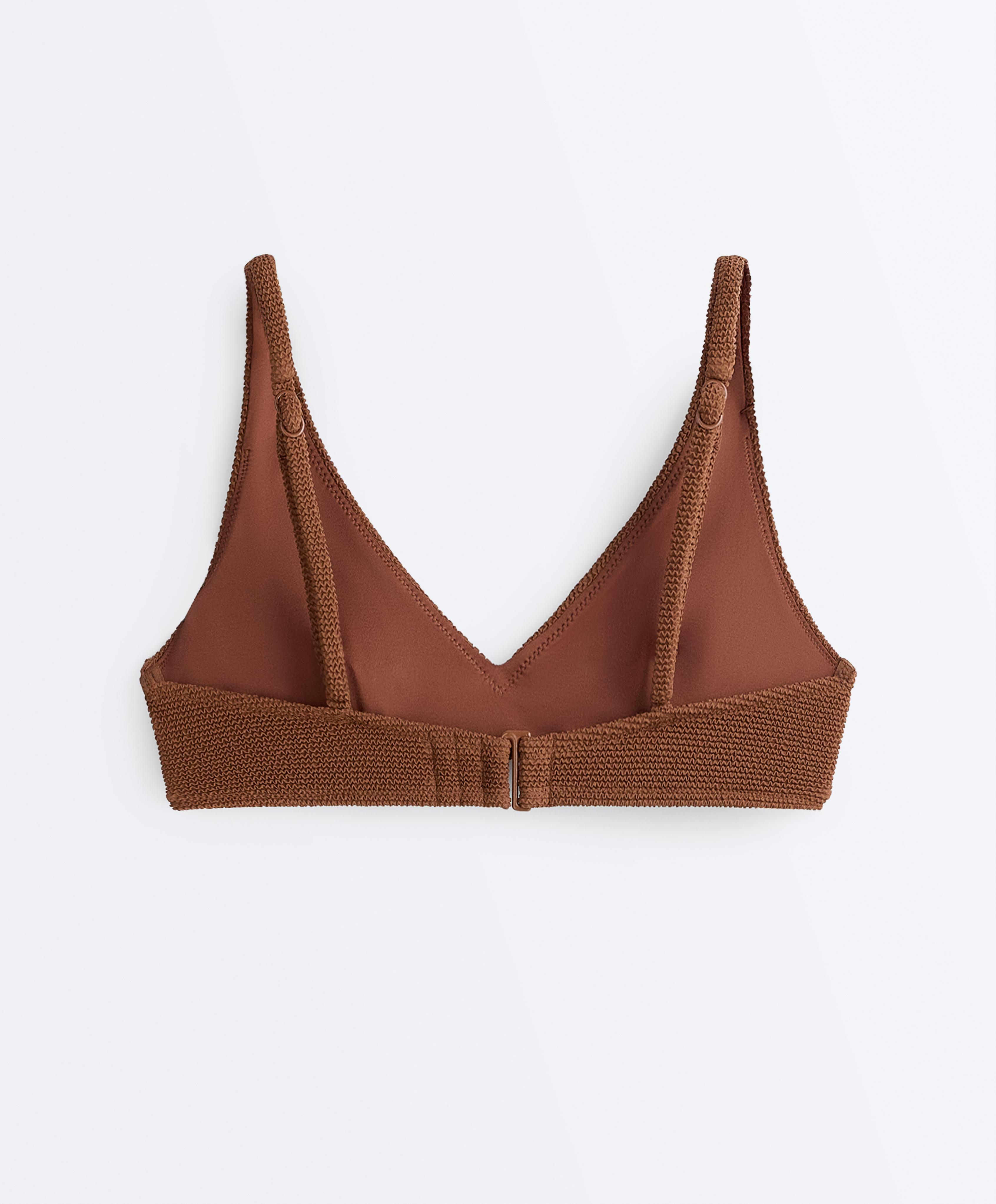 Crinkle halter bikini — TOFFEE