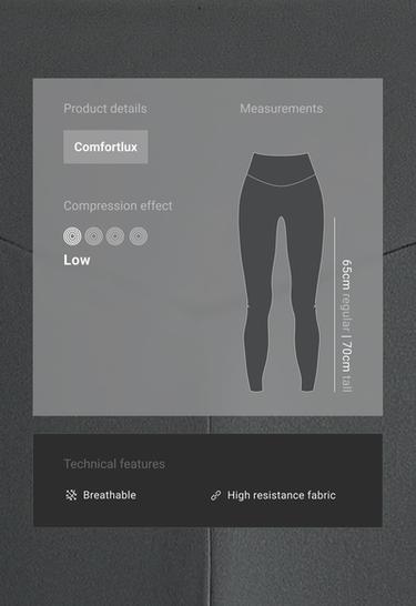 Ankle-length High rise Comfortlux leggings — STEEL GREY 2