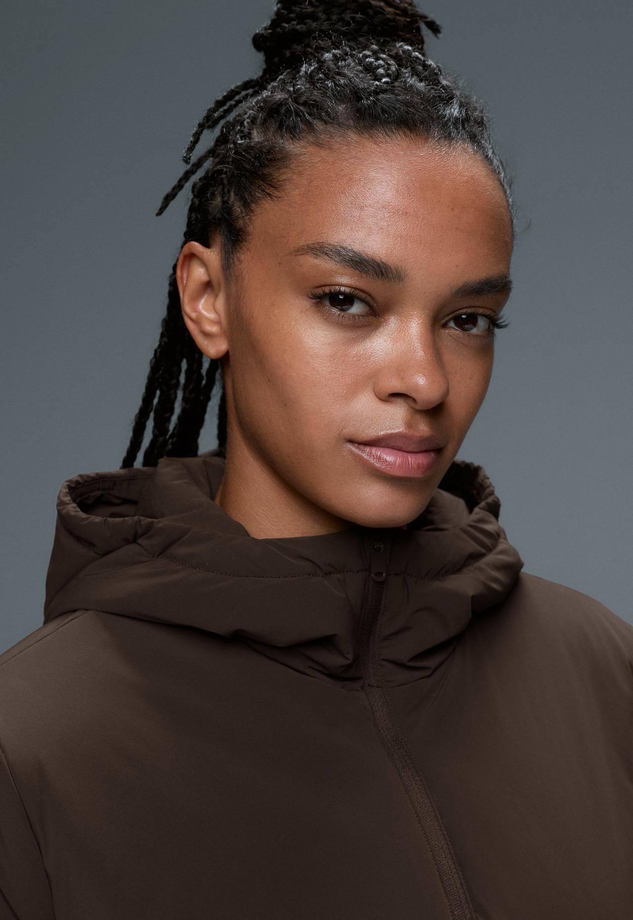 FELLEX® Volcanic boxy technical padded jacket — BROWN