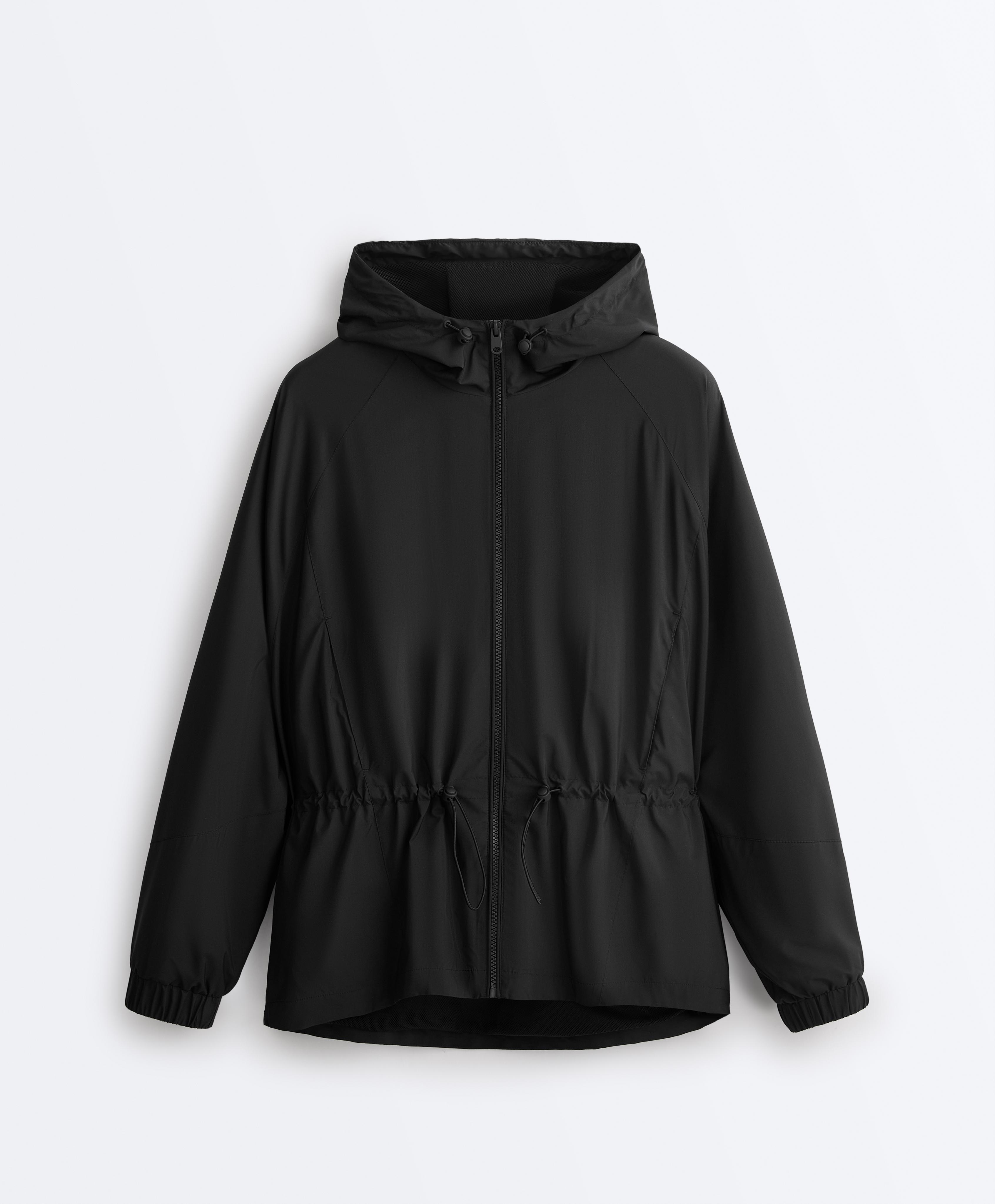 Water-repellent jacket — BLACK