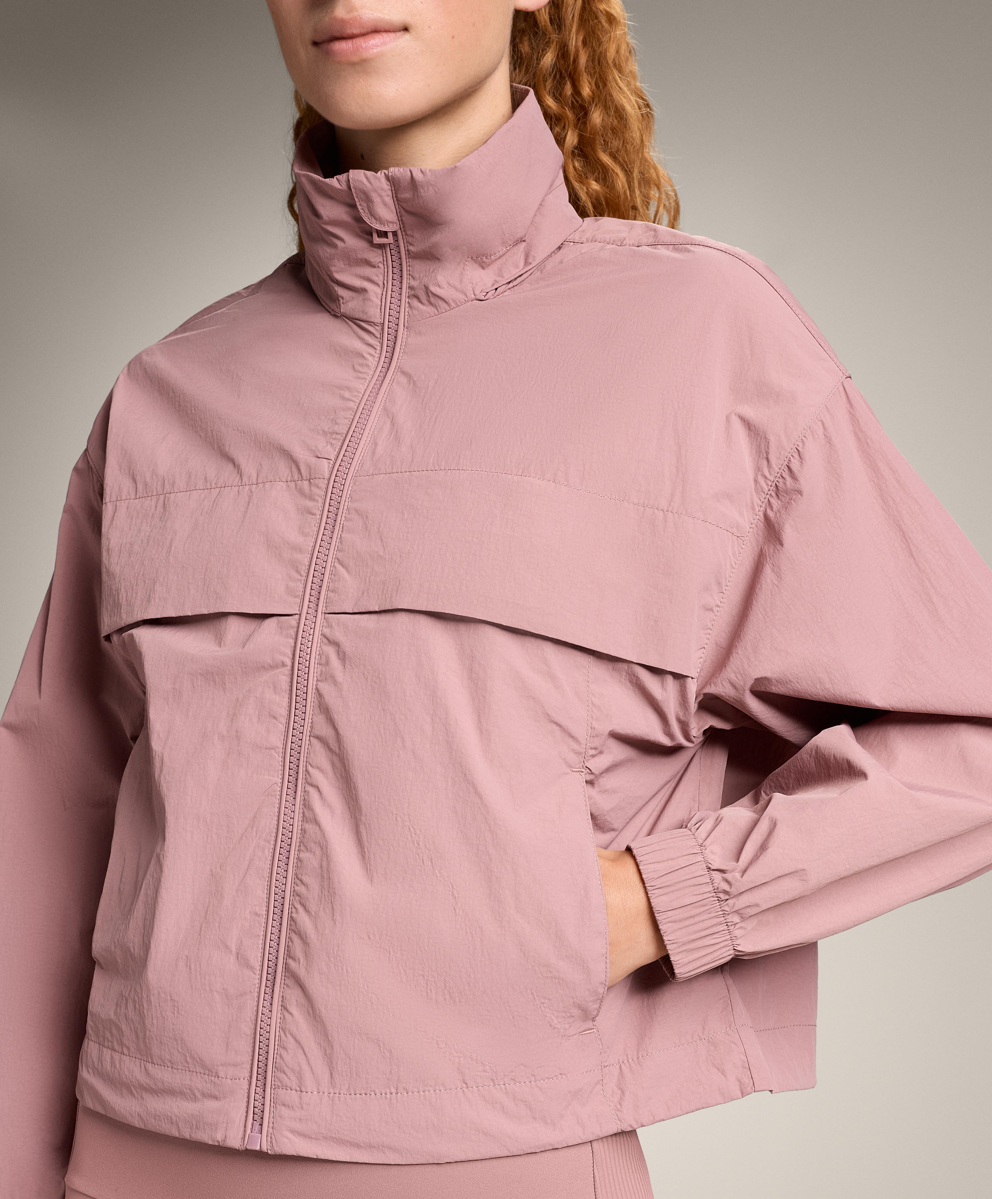 Water-repellent track jacket — SOFT PINK