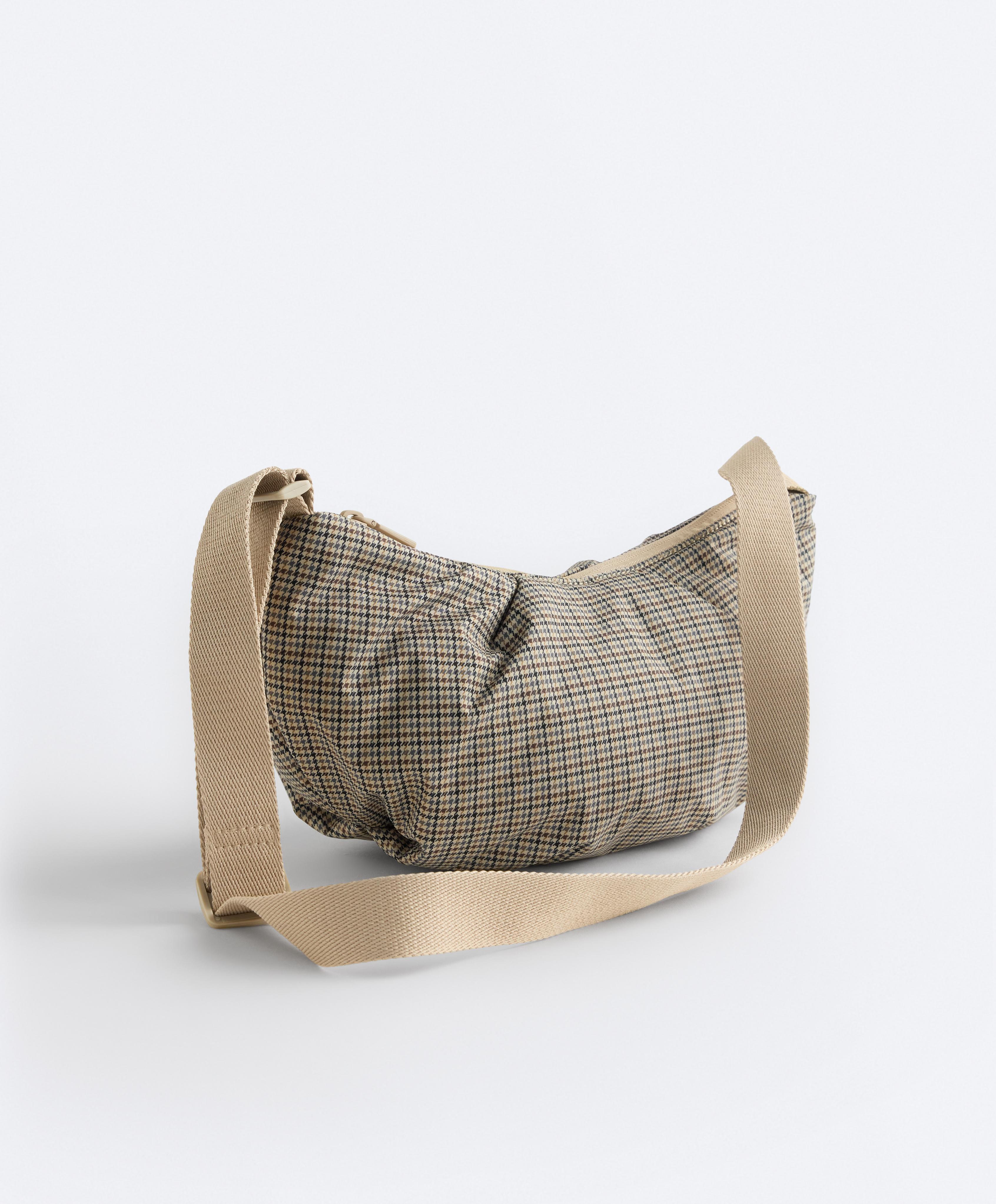 Quilted crossbody bag — PALE ECRU