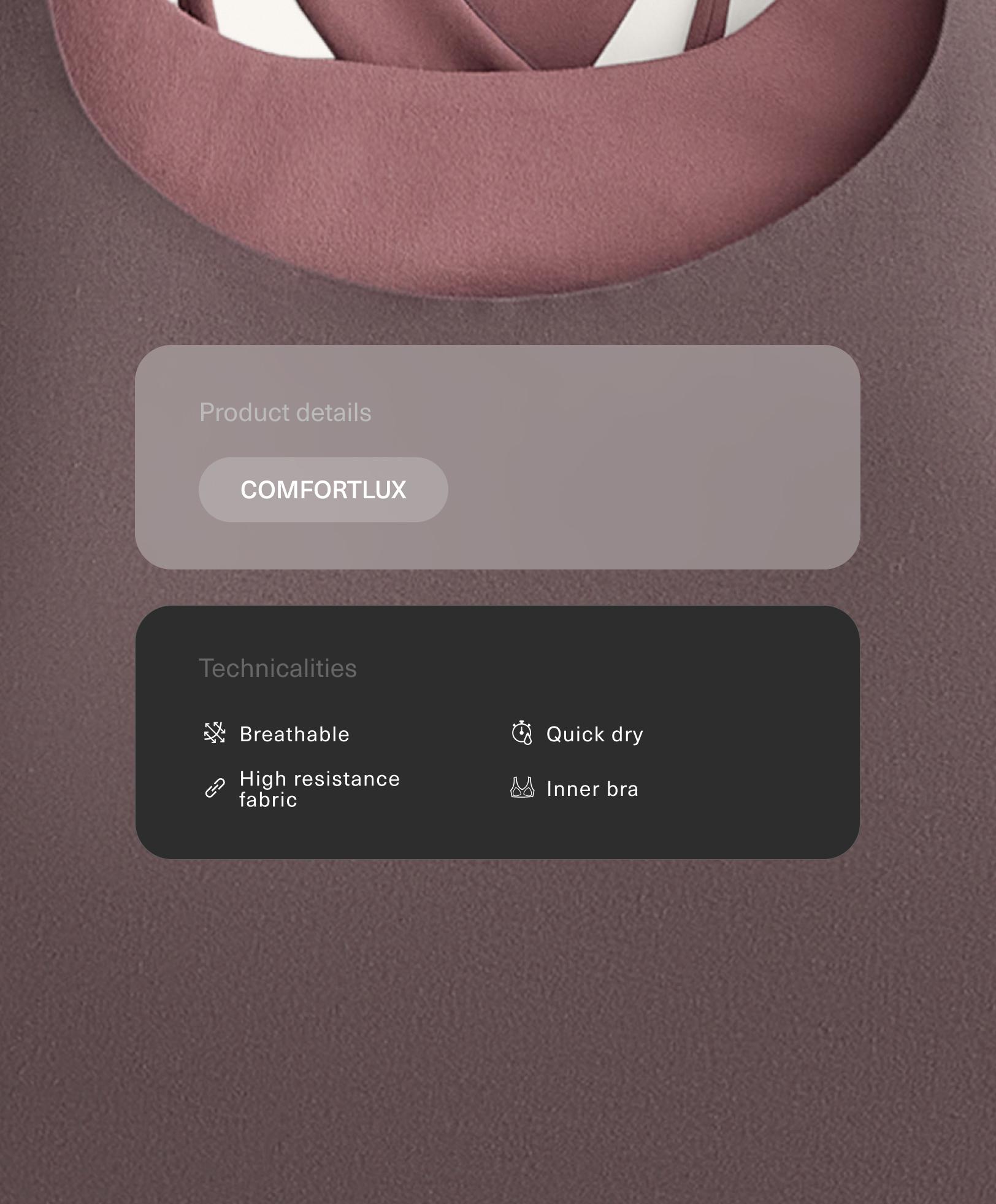 Tank top Comfortlux met overslag