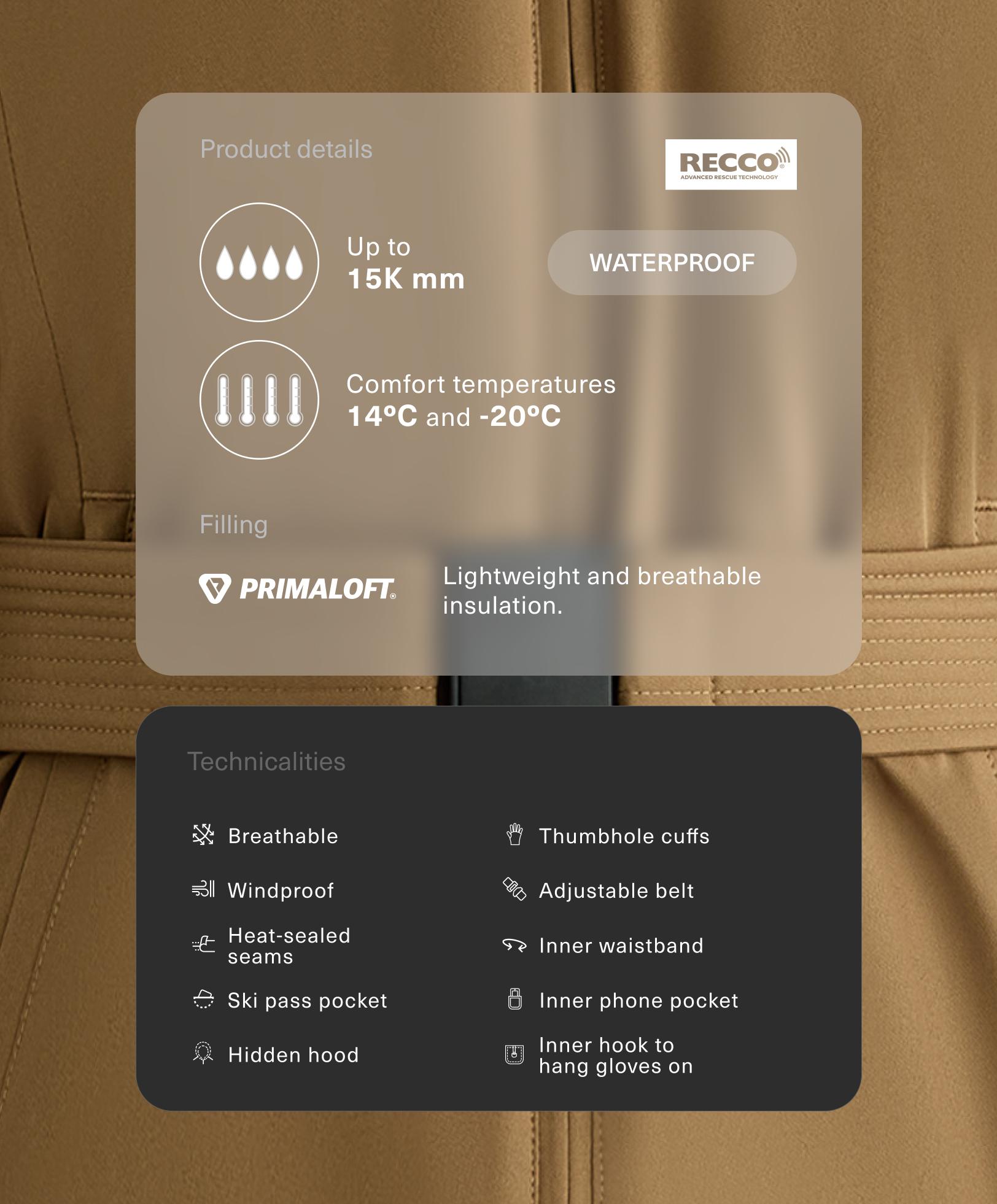 Chaqueta acolchada Primaloft® SKI impermeable - Rebajas Chaqueta acolchada Primaloft® SKI impermeable - Rebajas