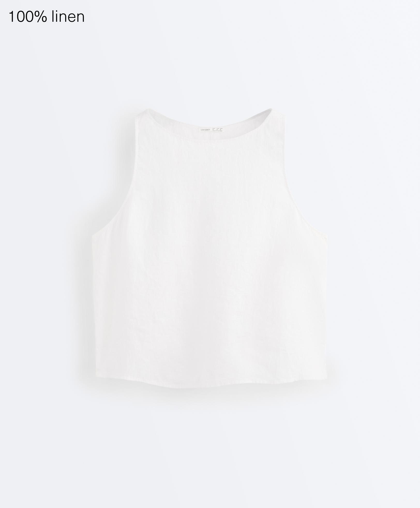 100% linen square Top 100% linen square Top