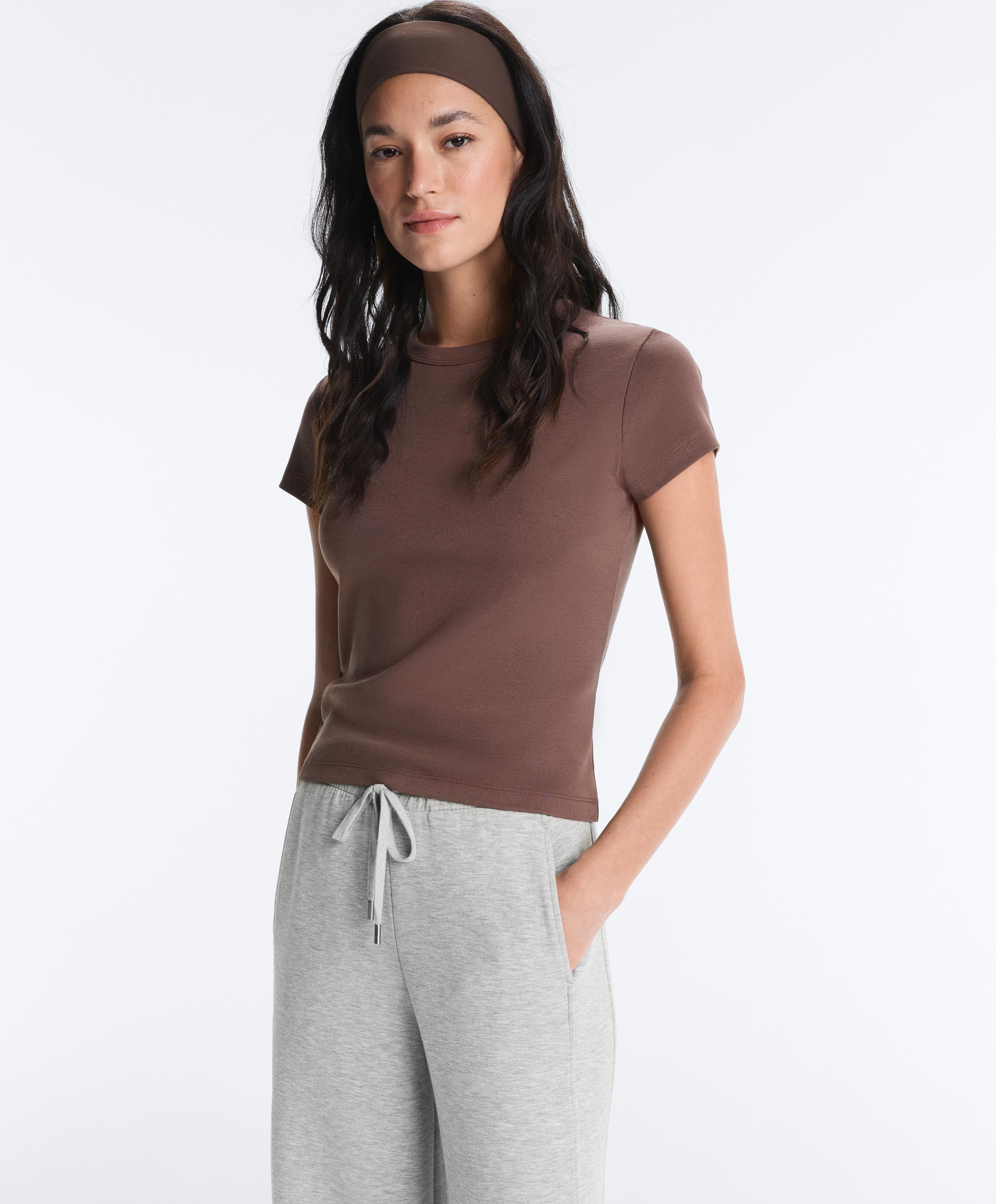 FITTED RIB T-SHIRT KATOENMIX FITTED RIB T-SHIRT KATOENMIX