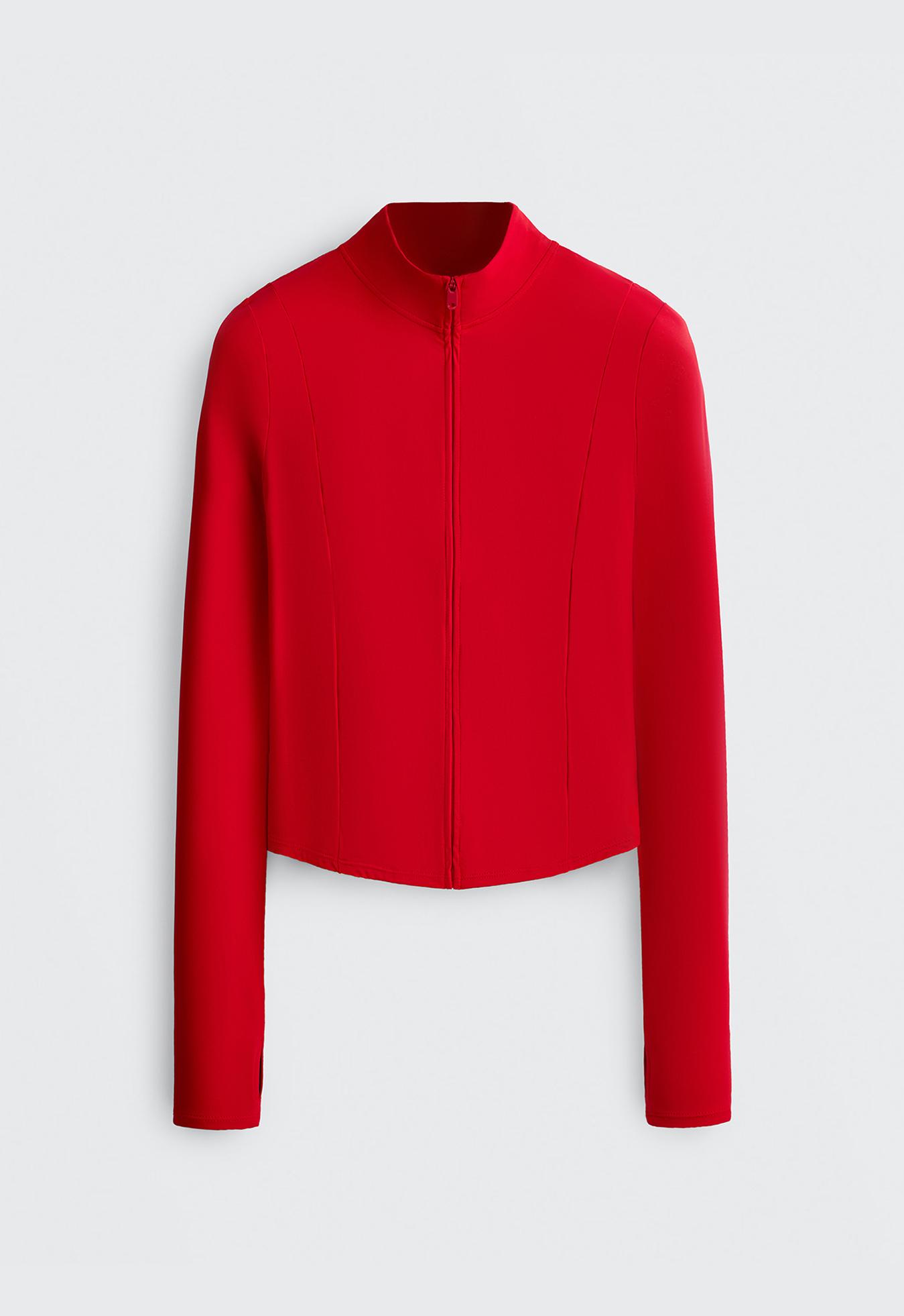 Short Light Touch technical jacket — STRONG RED