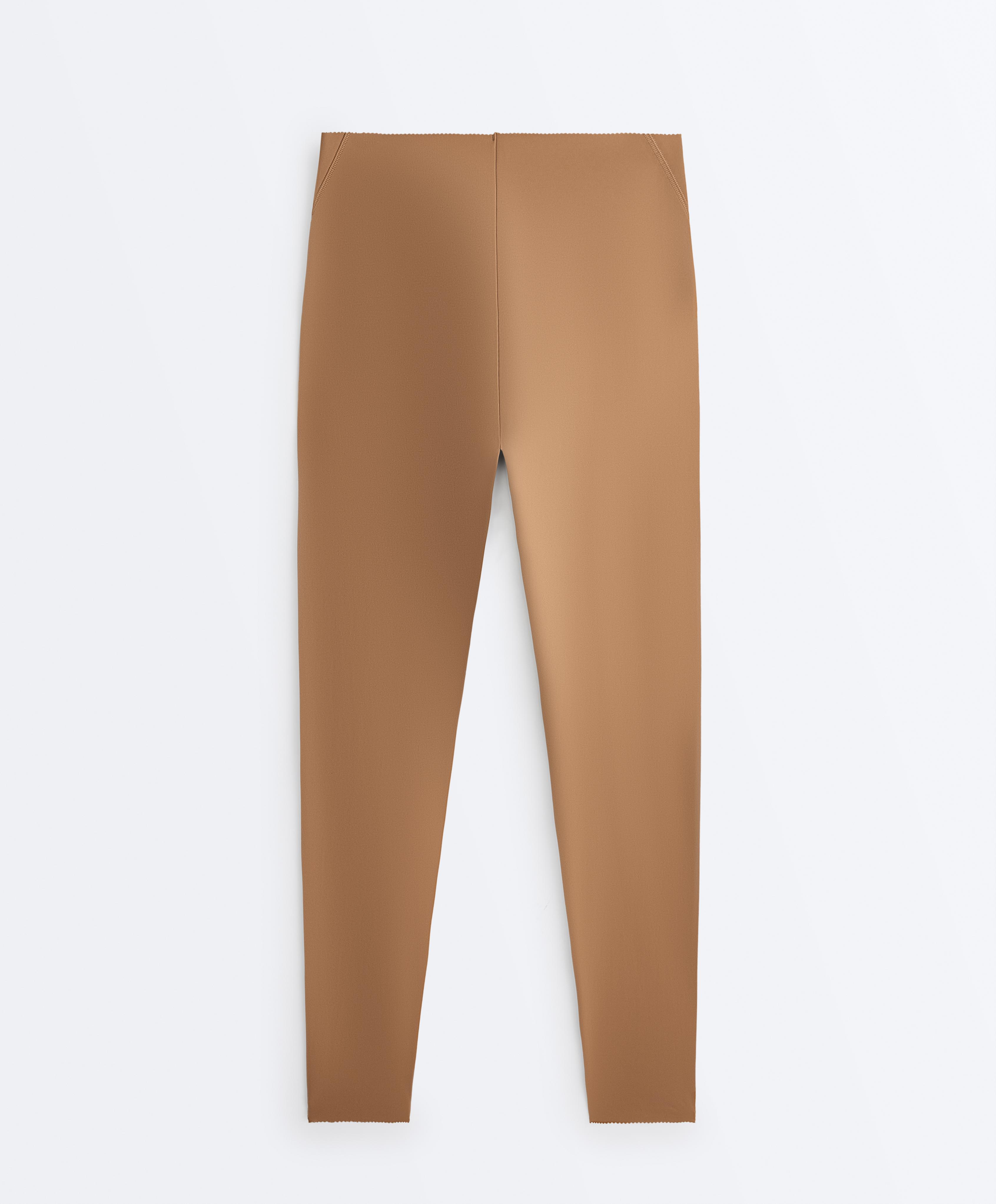 High-rise Compressive core-control ankle-length leggings High-rise Compressive core-control ankle-length leggings
