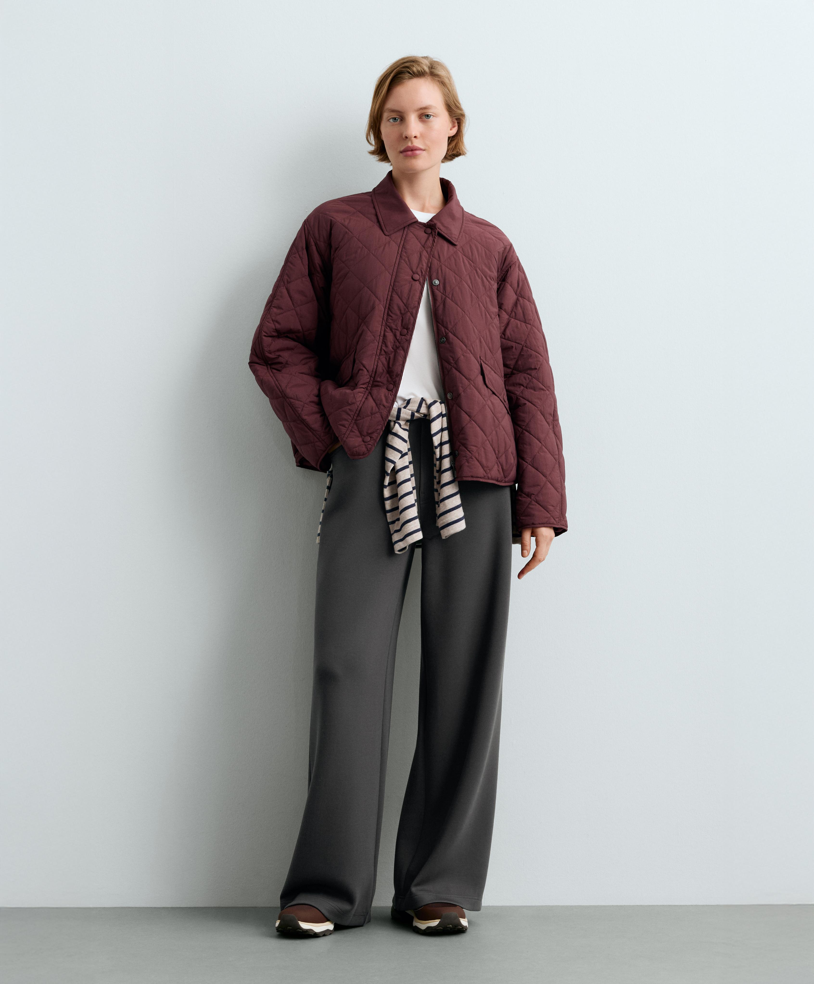 5-pocket wide-leg trousers — DARK ANTHRACITE