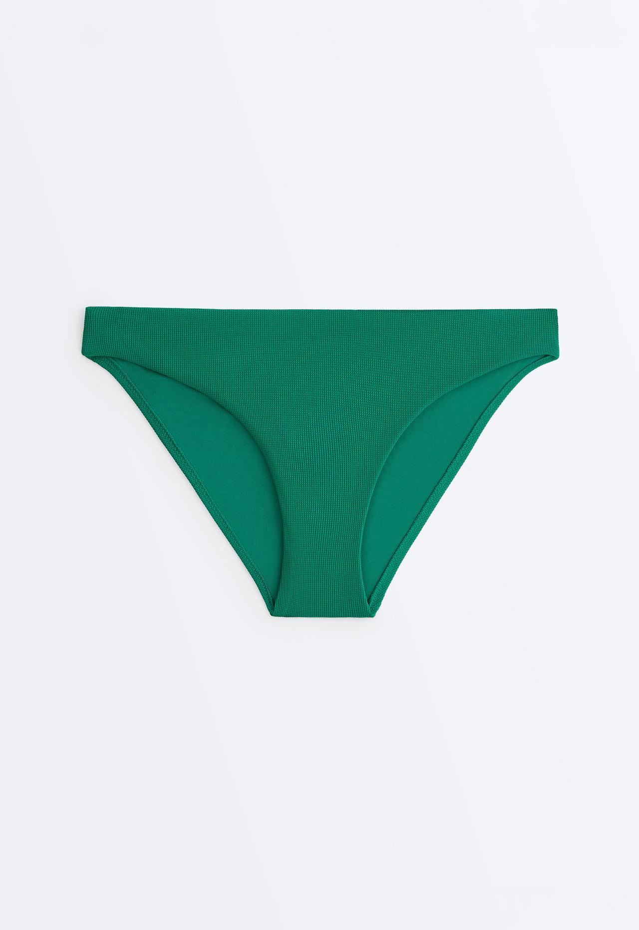 Piqué classic bikini briefs — PALE EMERALD