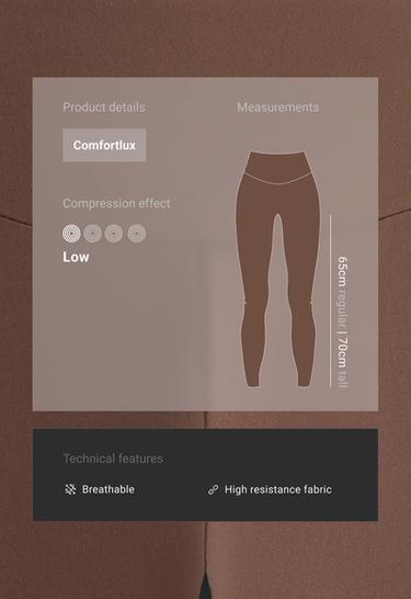 Ankle-length High rise Comfortlux leggings — COCOA 2