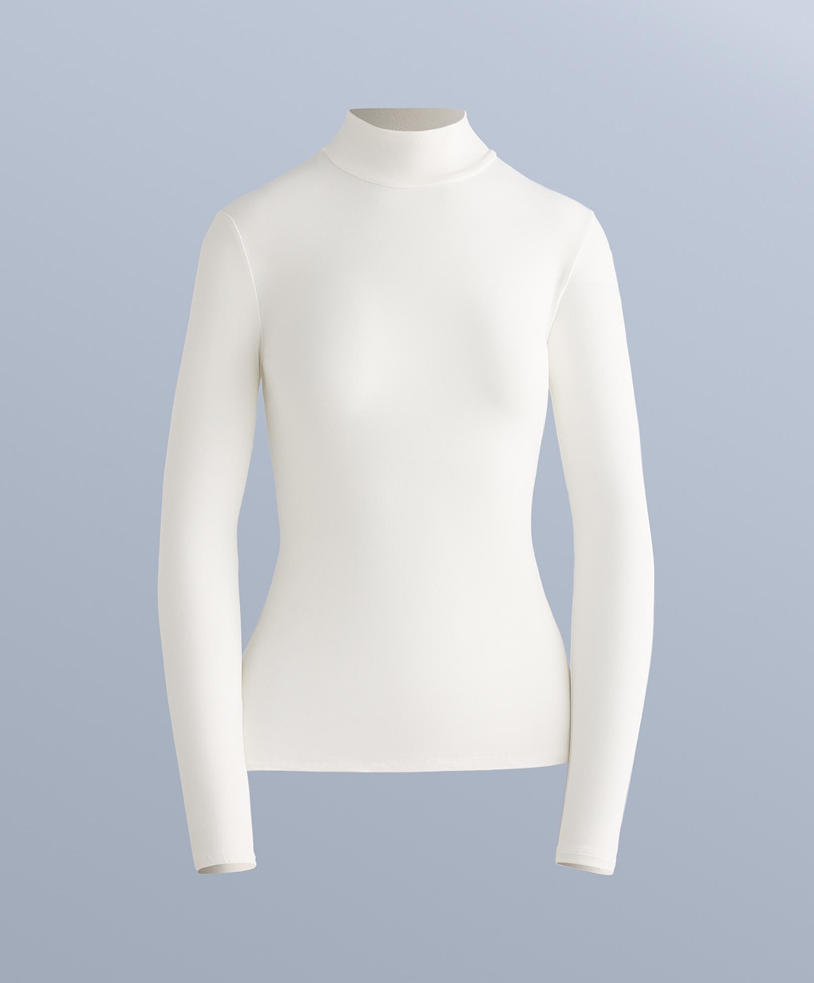 Long sleeve thermal base layer T-shirt — WHITE