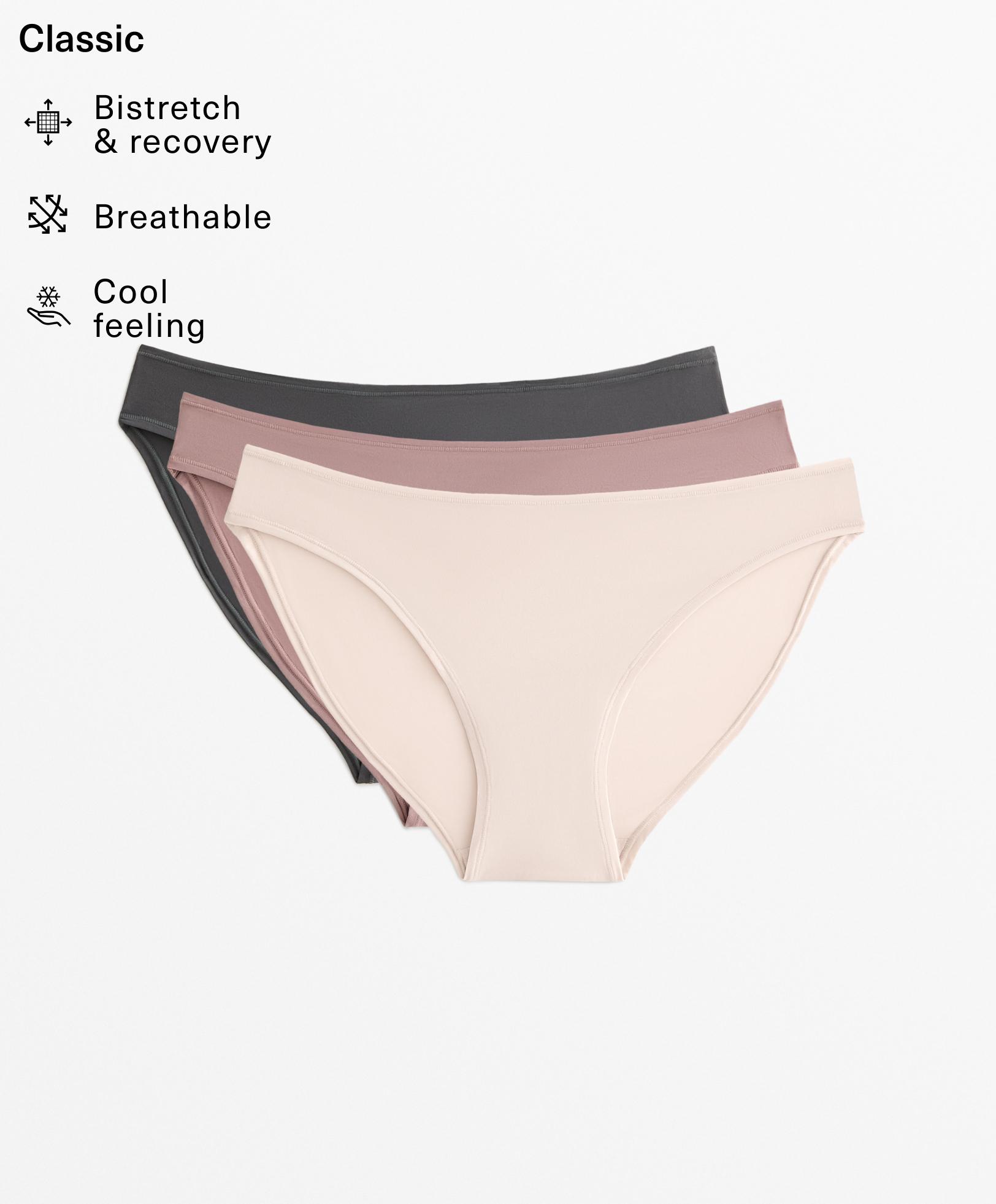 3 para klasičnih gaćica soft stretch