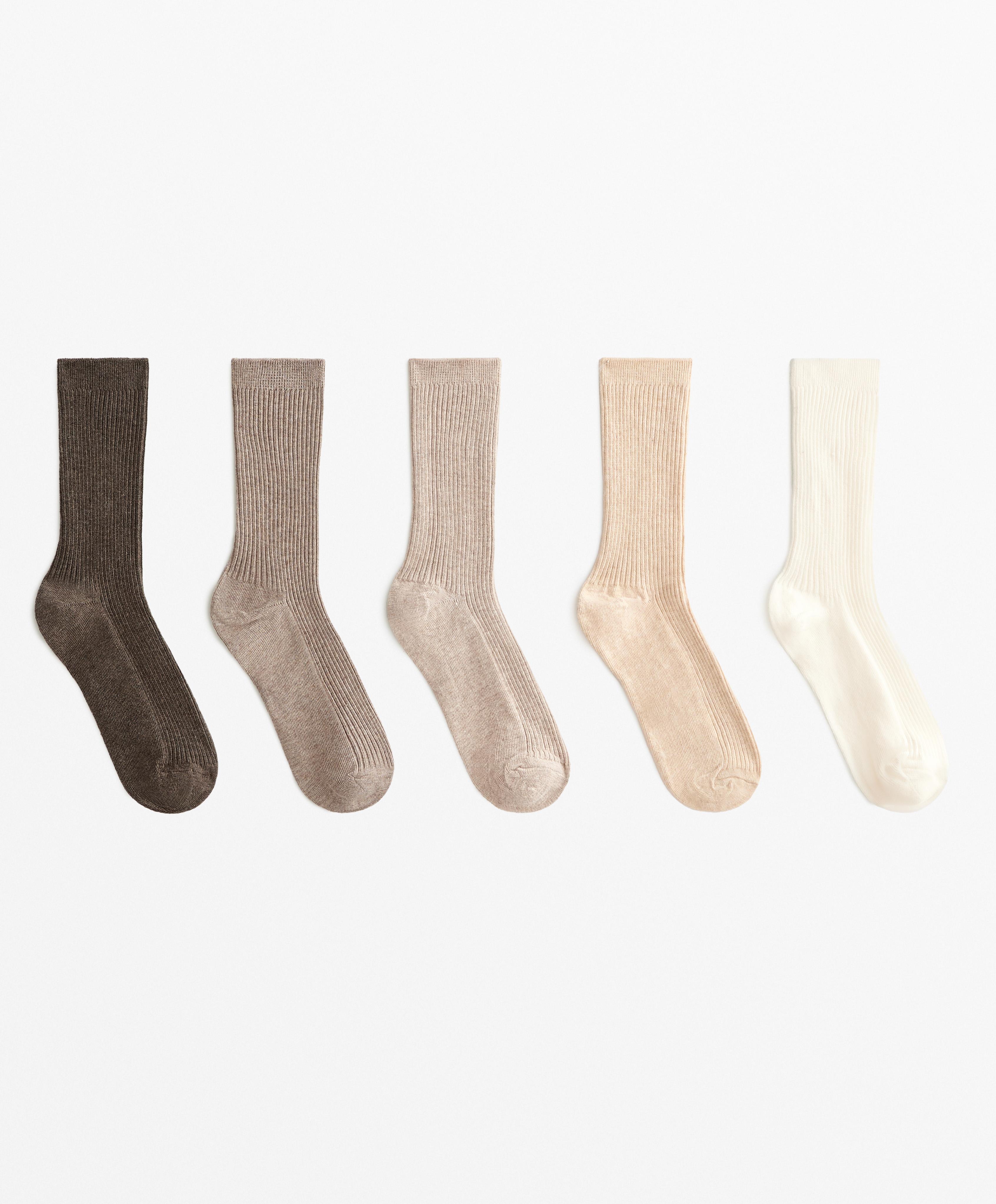 5 pairs of classic socks with cotton